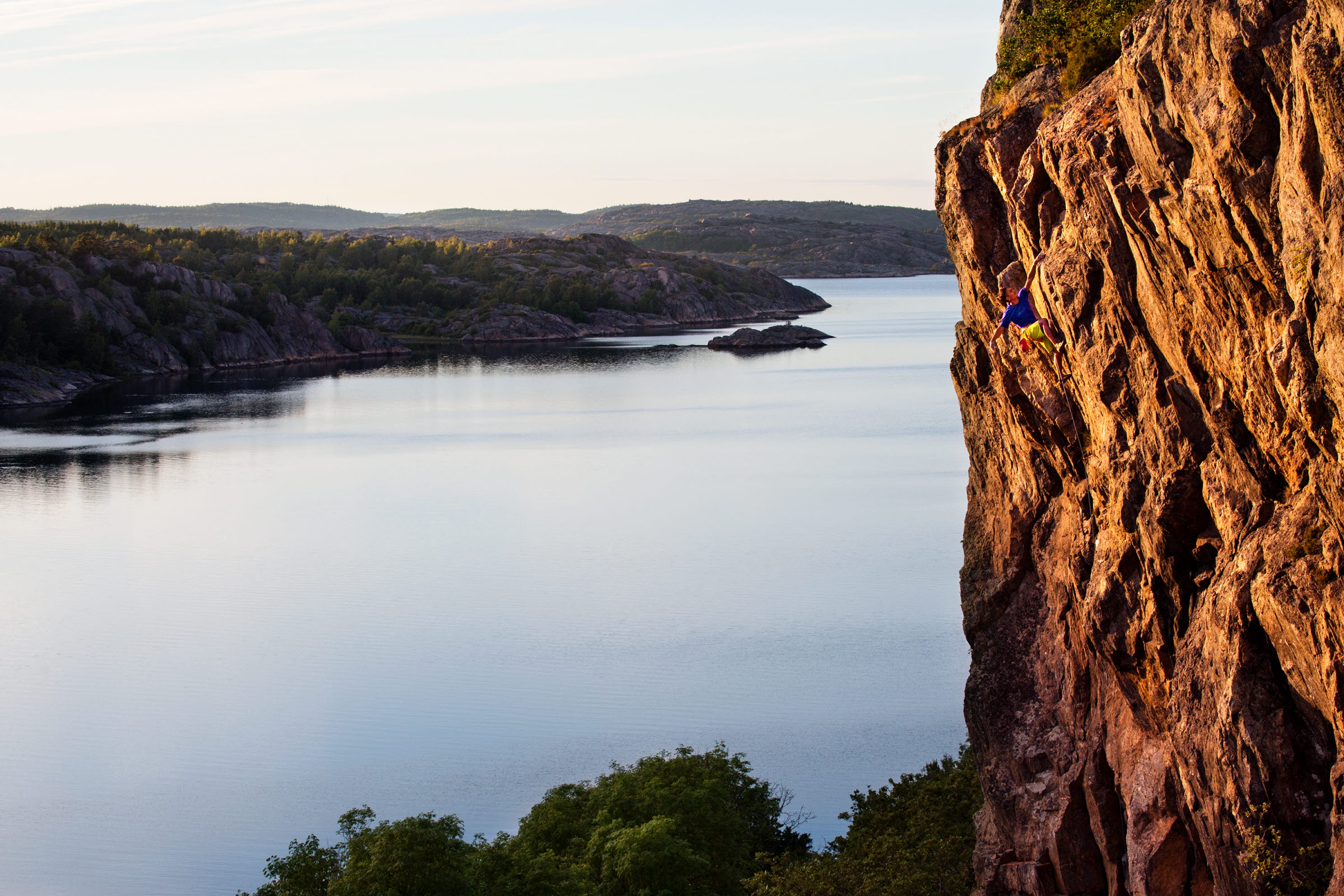Klippvägg, klättring