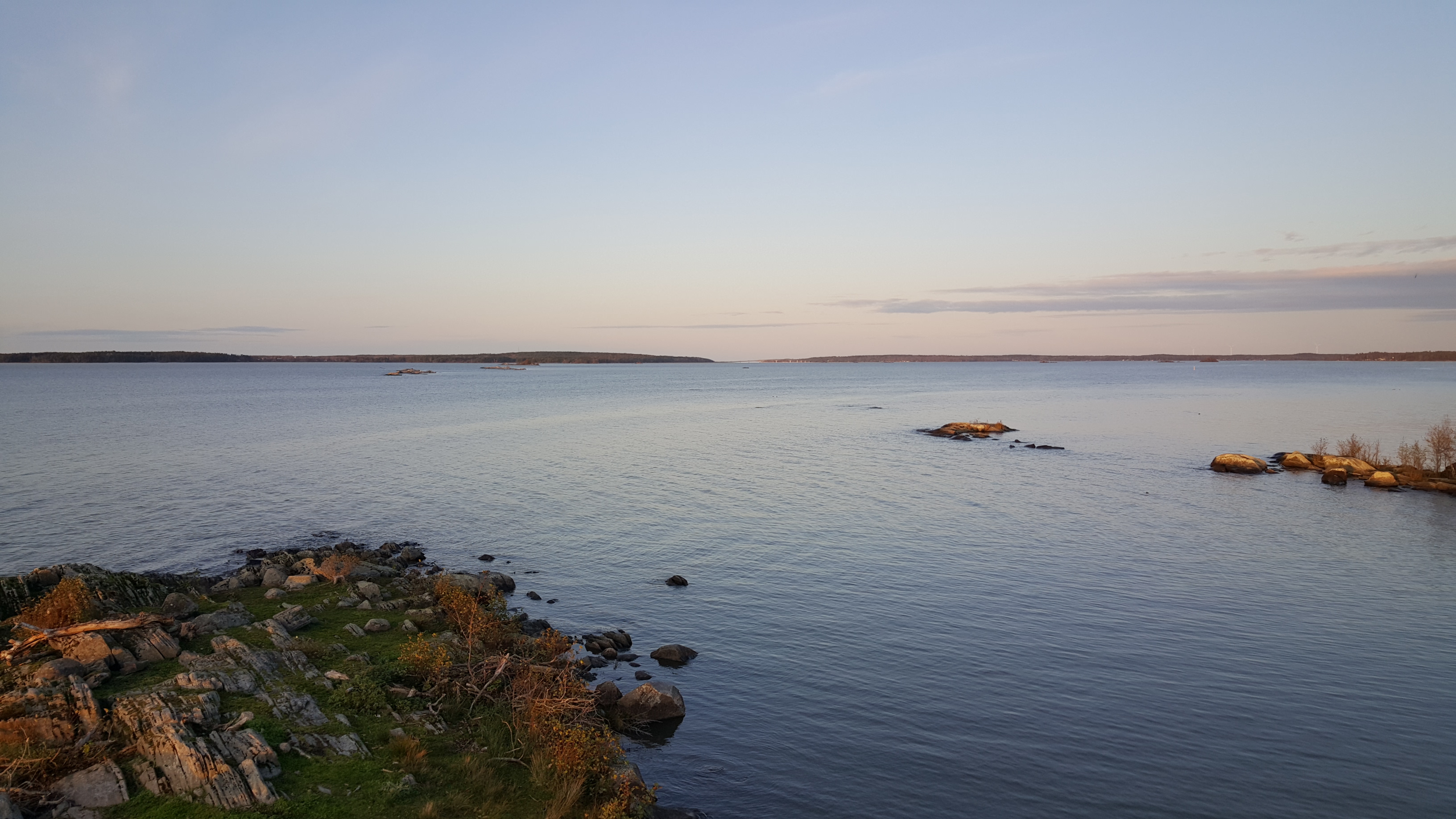 Utsikt över Vänern från Ekudden, Mariestad.