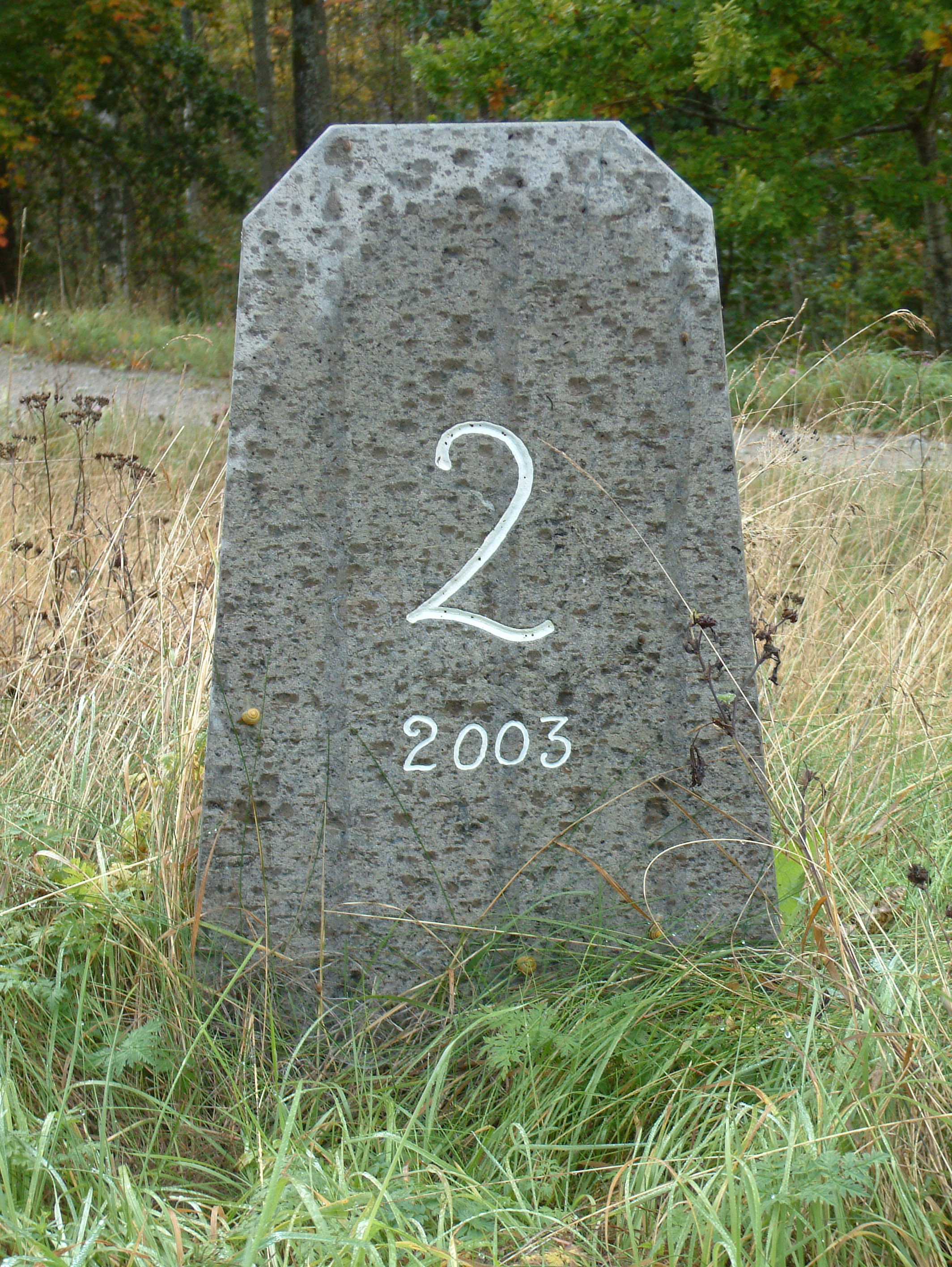 Alnsten nummer 2 längs Göta kanal i Sjötorp, Mariestads kommun. 