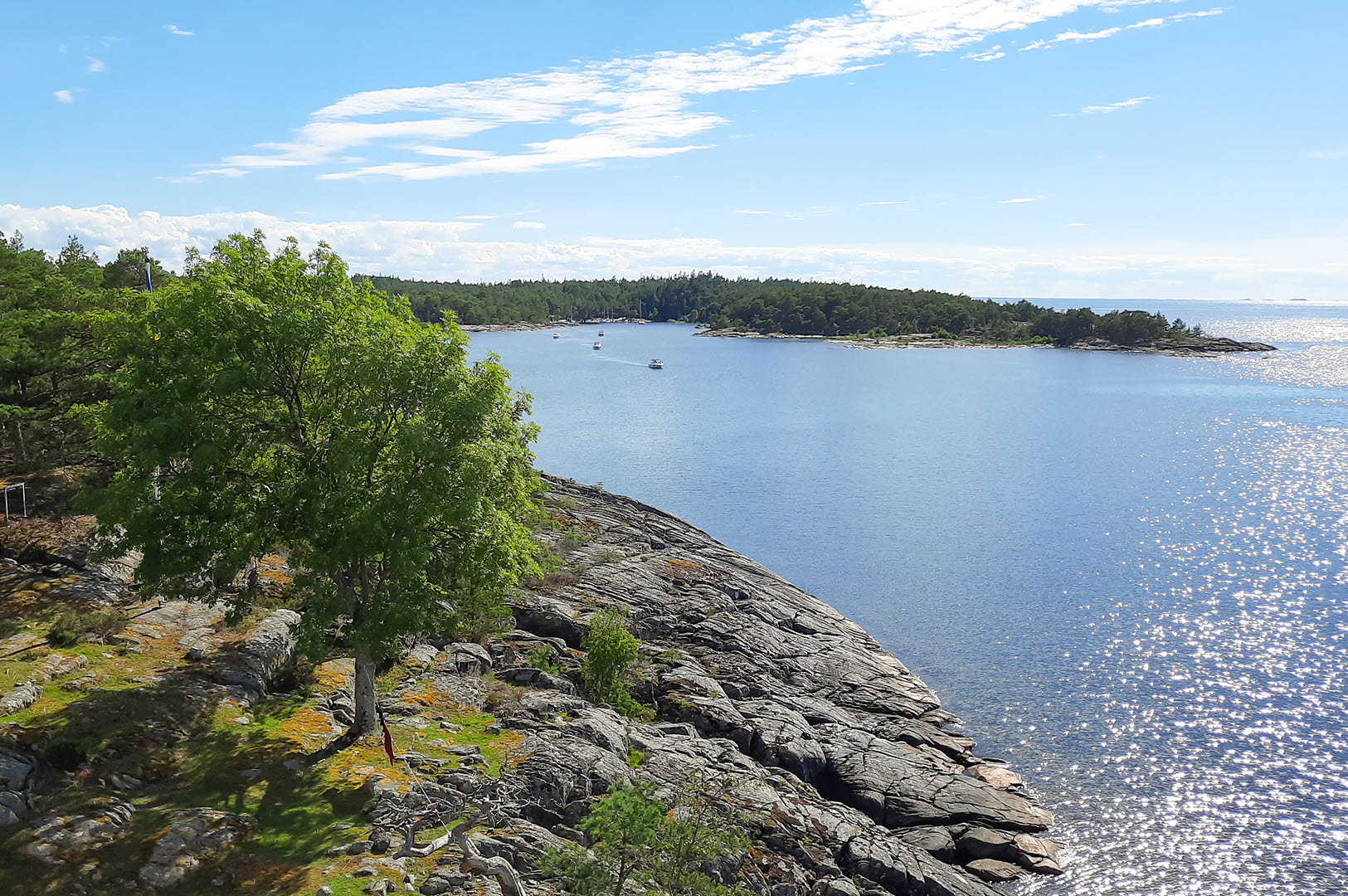 Utsikt från fyren på Djurö.