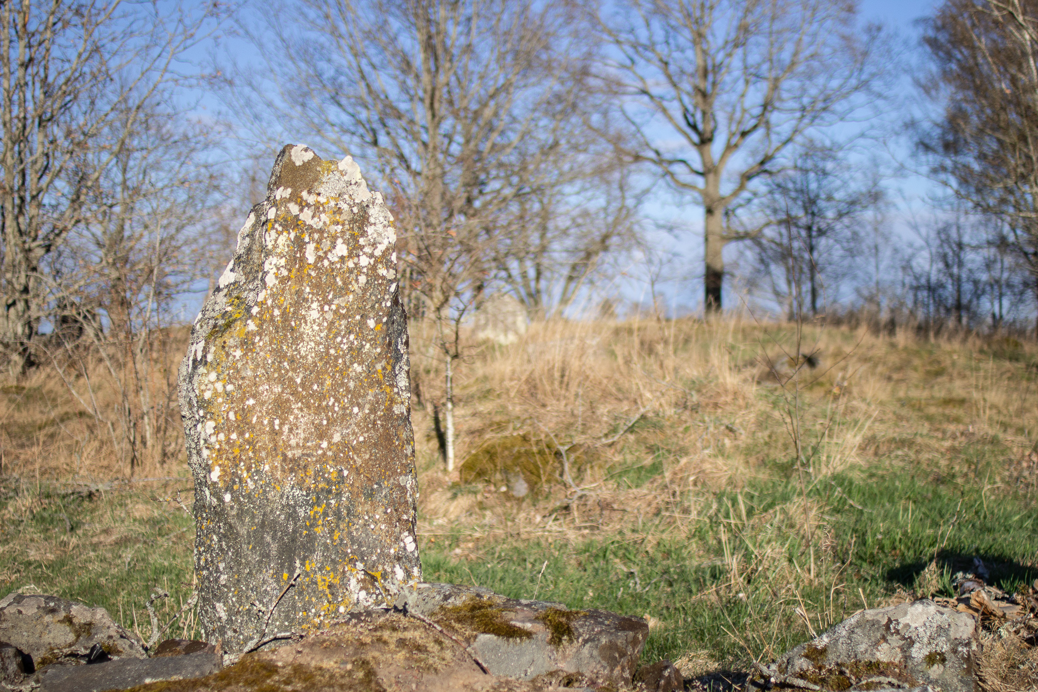 Gravfält vid Bäcken i Mariestad. 