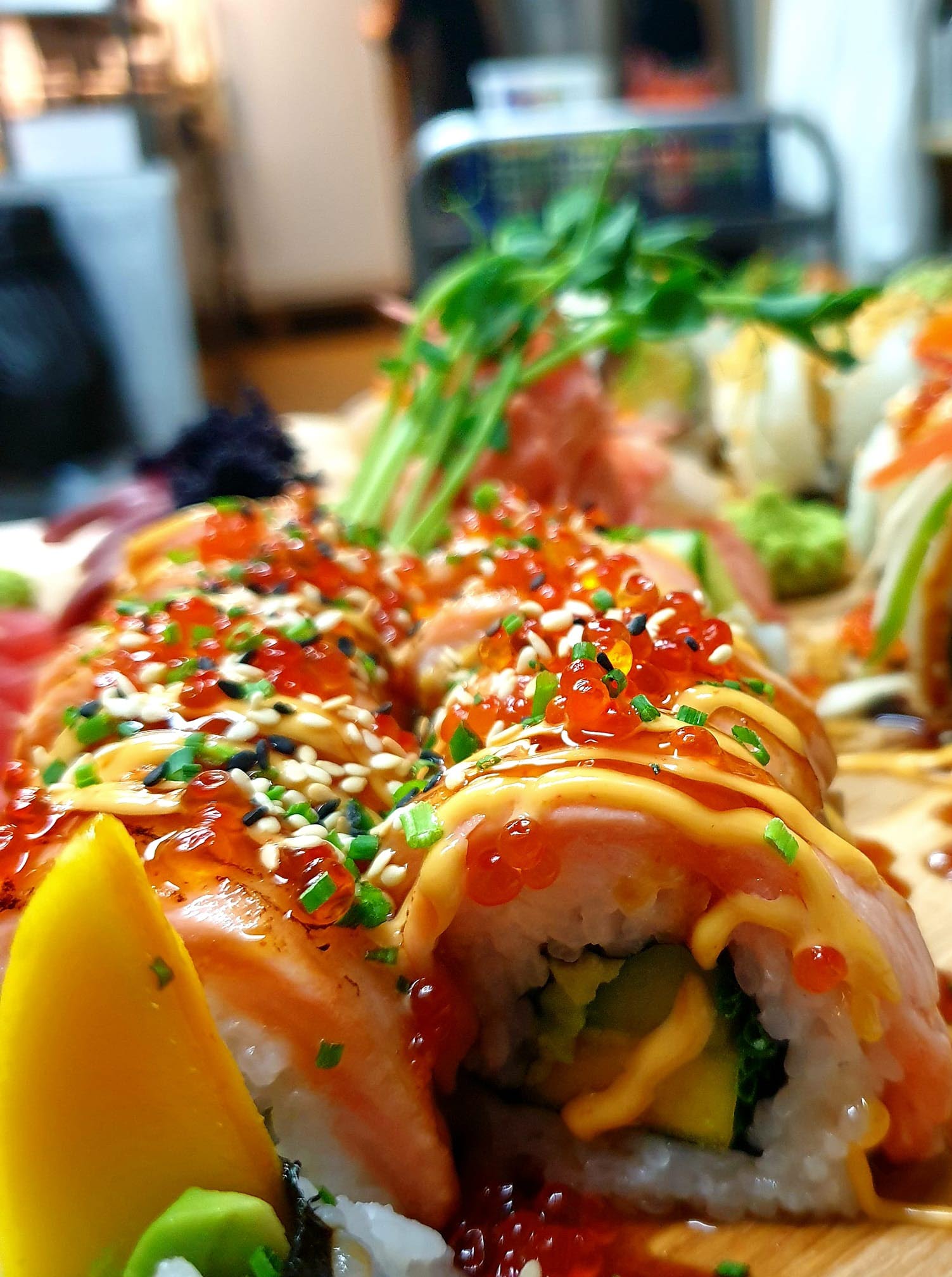 Sushi på Wilais i Mariestad.
