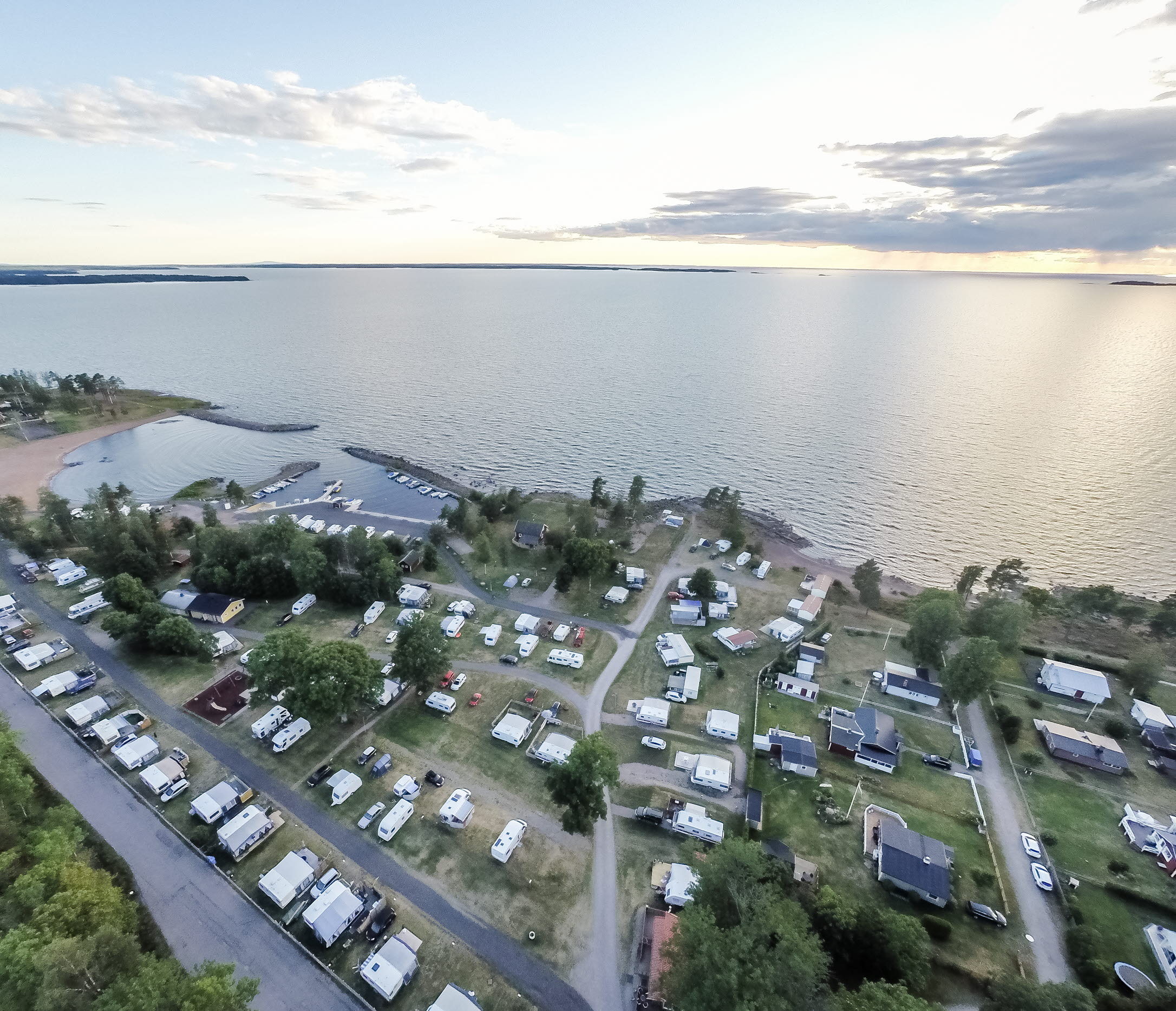 Askevik camping by lake Vänern.