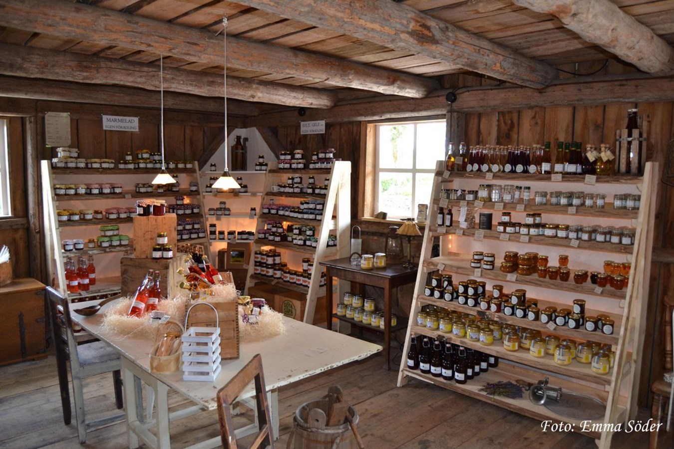 Skafferiet i Hyssna. Gårdsbutik.