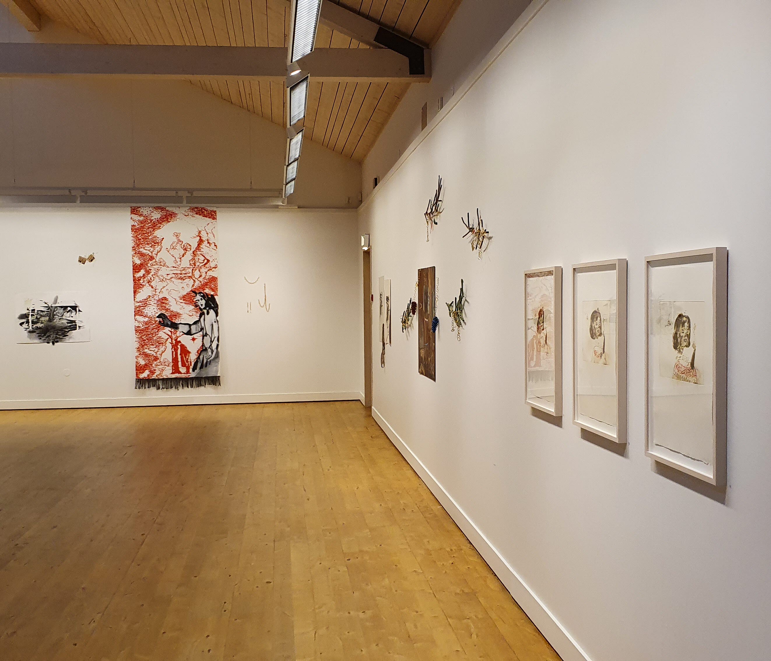 Dalslands konstmusueum inifrån. 