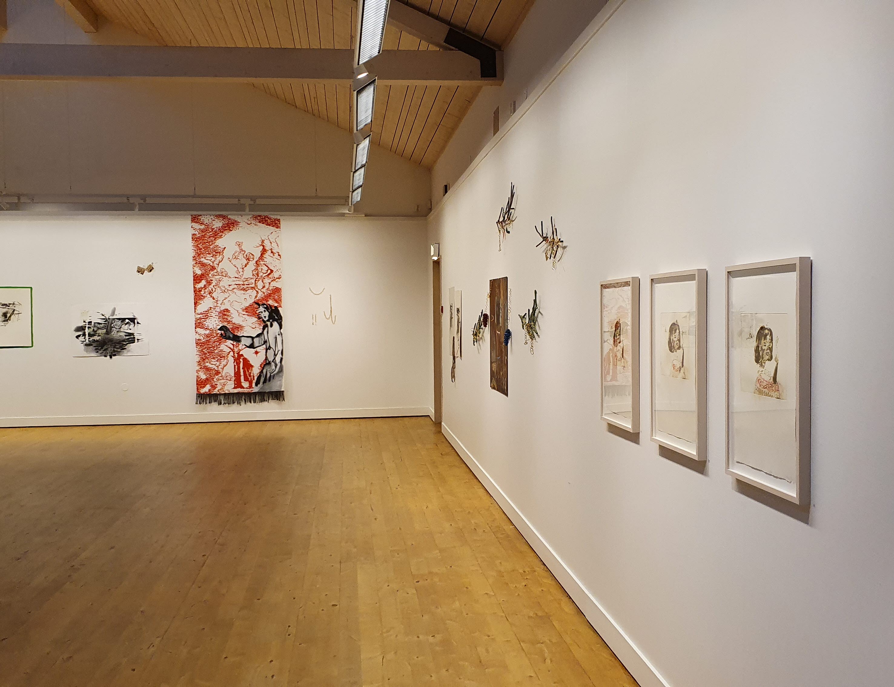 Dalslands konstmusueum inifrån. 