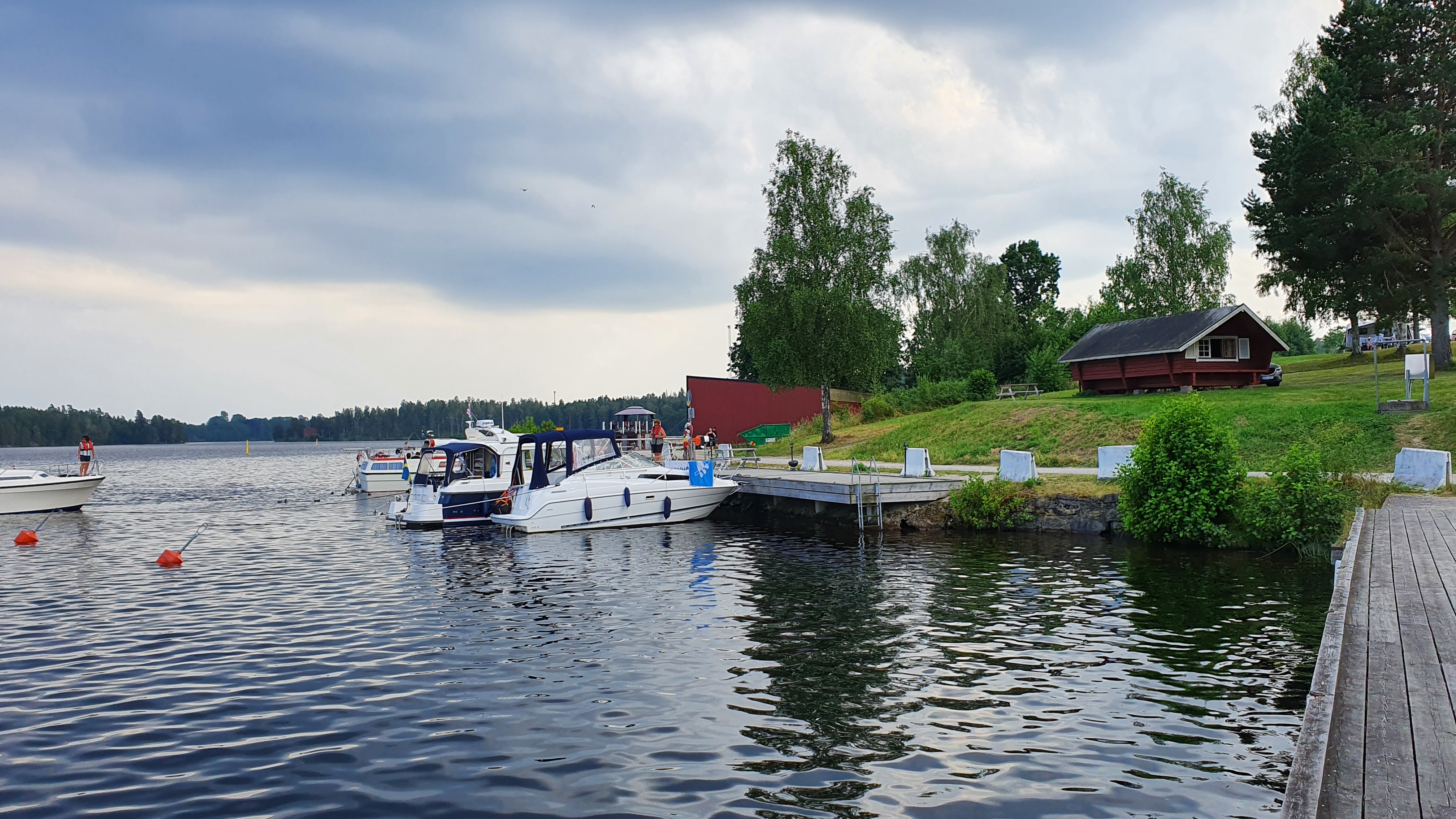 Håverud Gästhamns brygga.