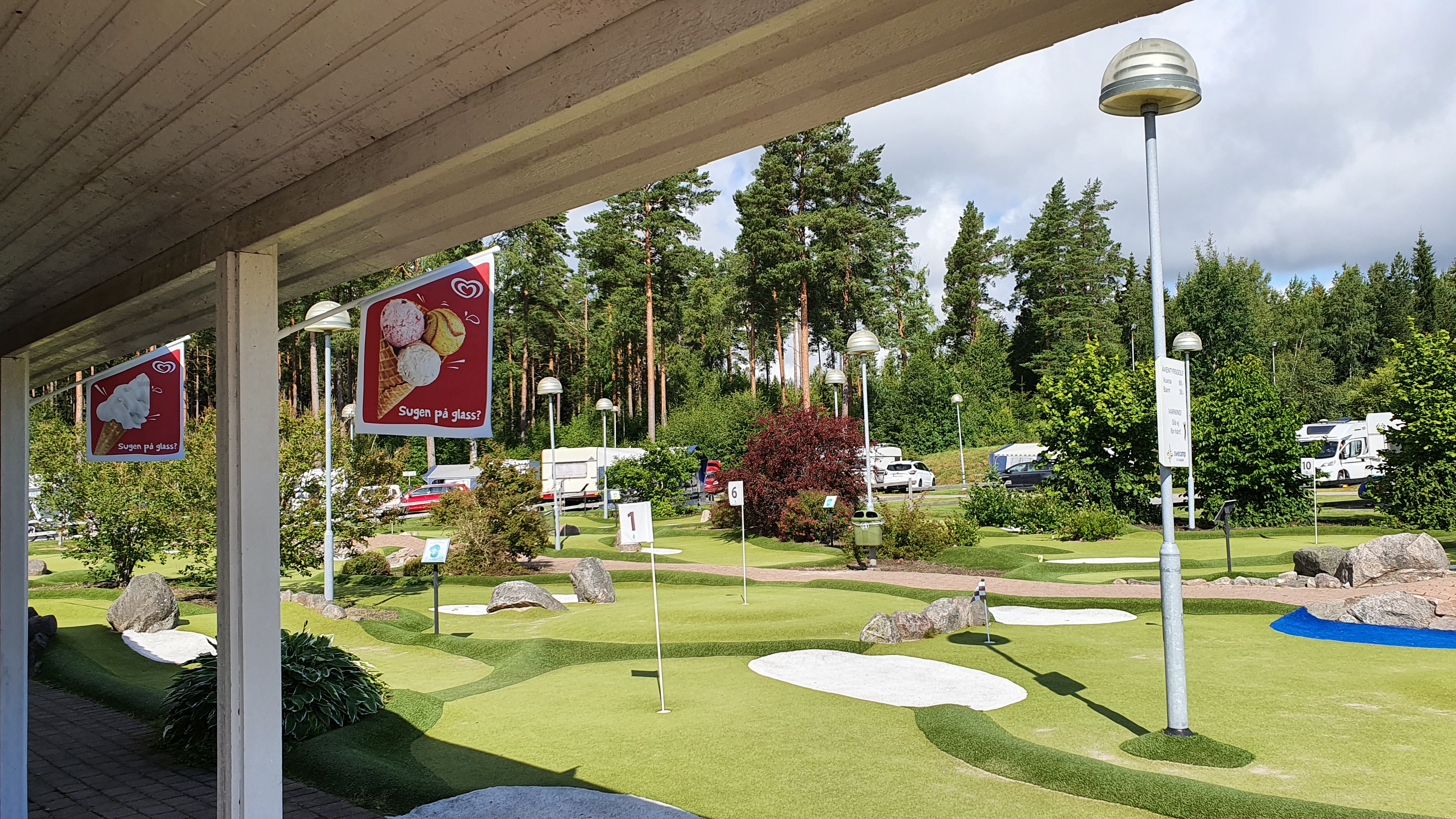 Vita Sandars Camping i Mellerud. 