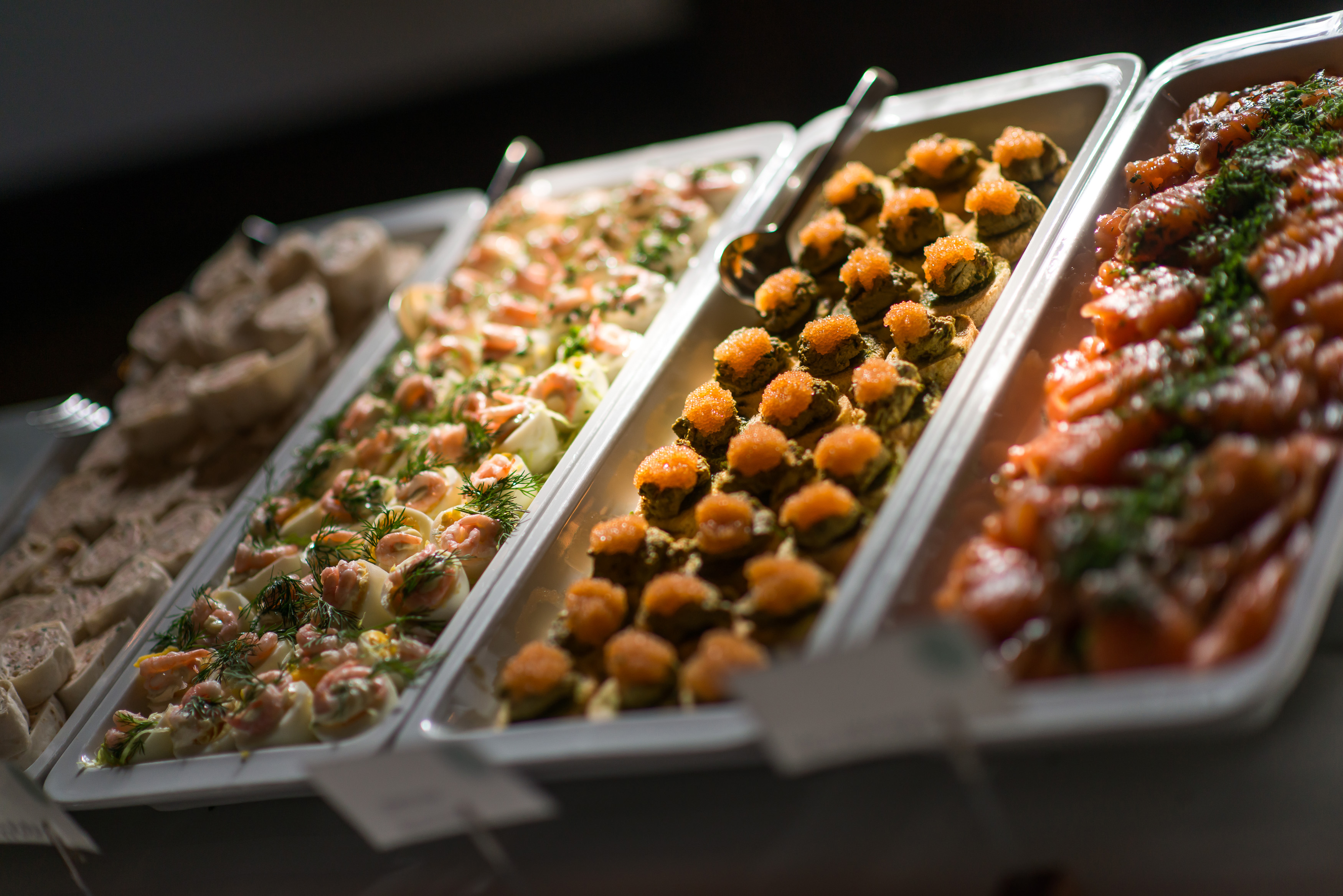 Foto från buffé på Munkedals Herrgården.