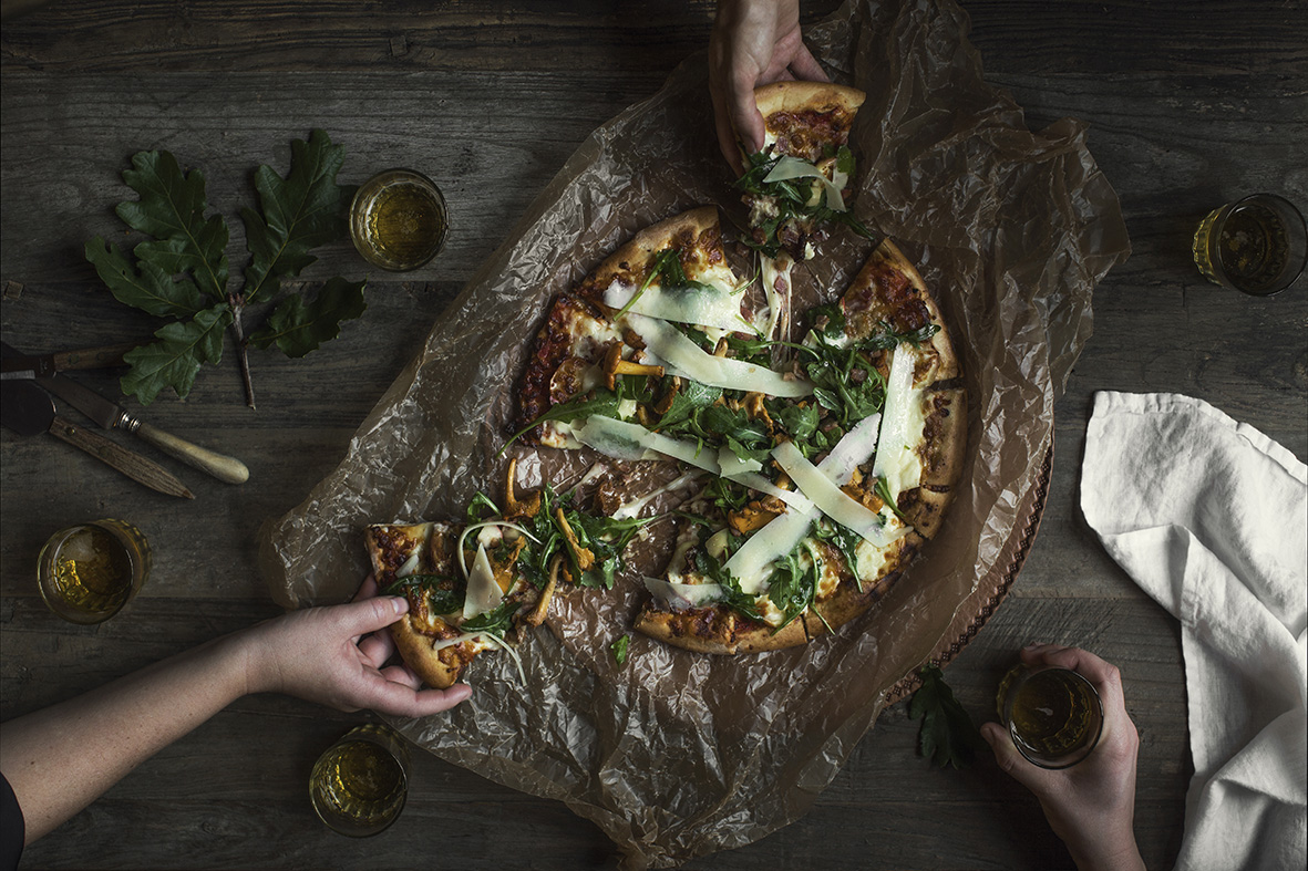 Bild på Pizza som vi hade förra året på skördefesten