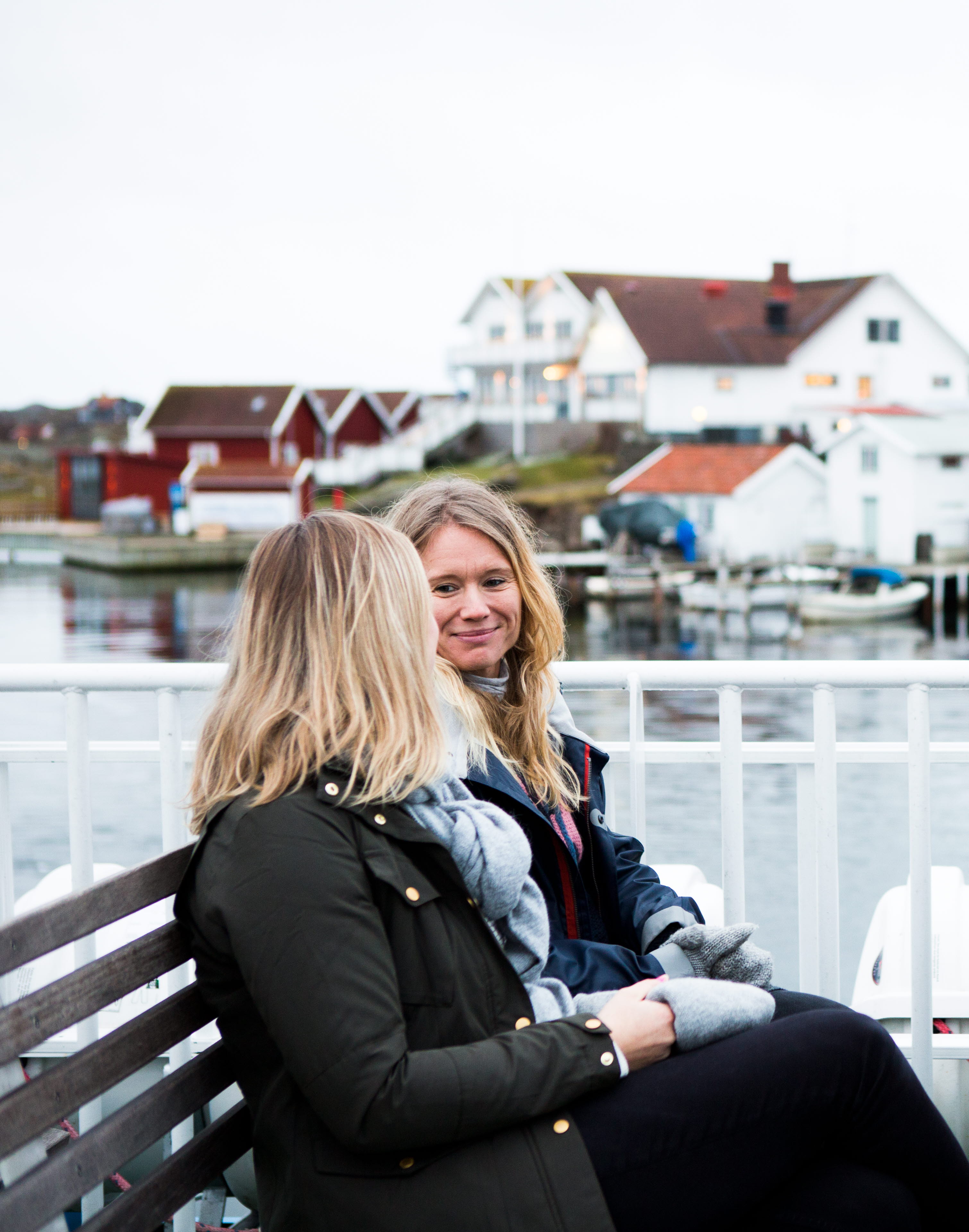 Färja på väg till Gullholmen, Orust 