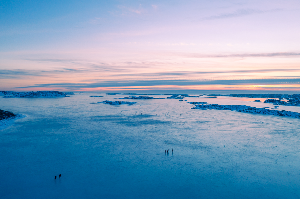 Vinterbild över skärgården
