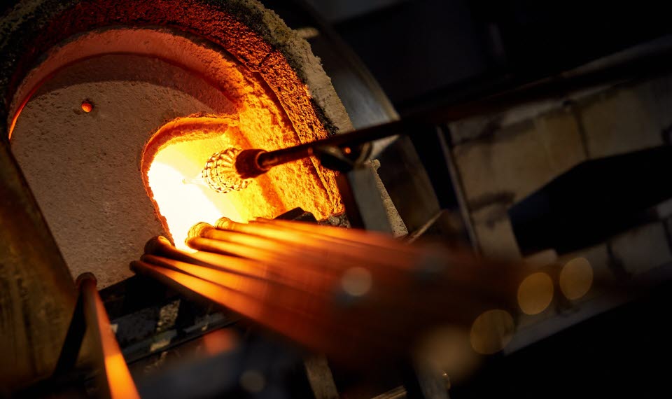 Glasugn för tillverkning av glas