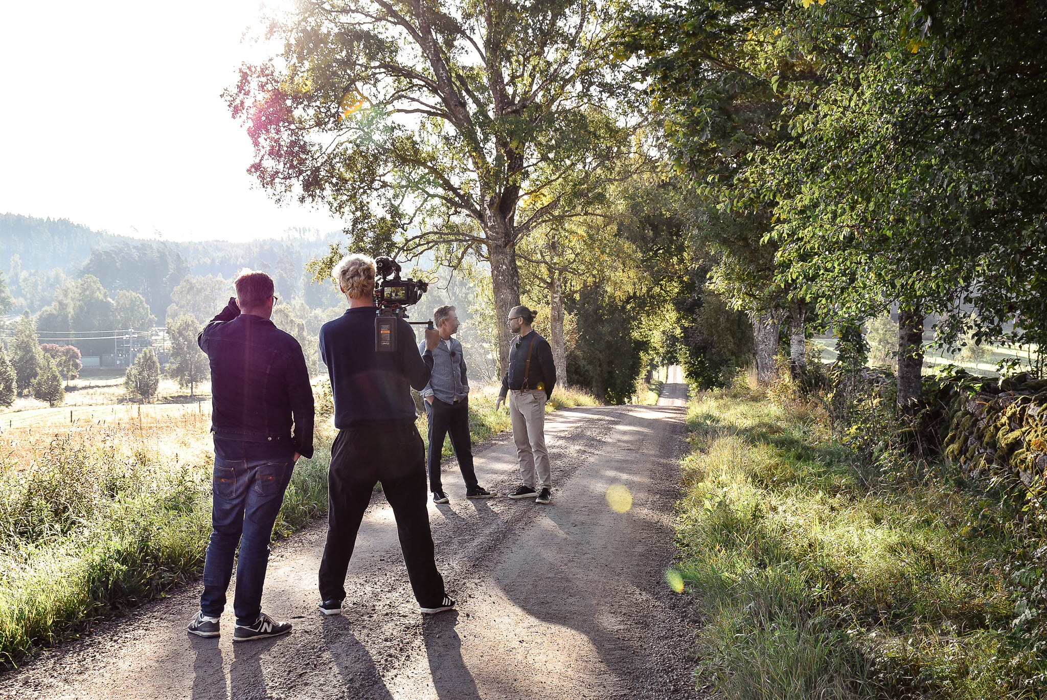 Kocken Tareq Taylor med filmteam