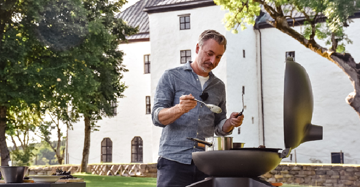 Chef Tareq Taylor at Torpa Stenhus.