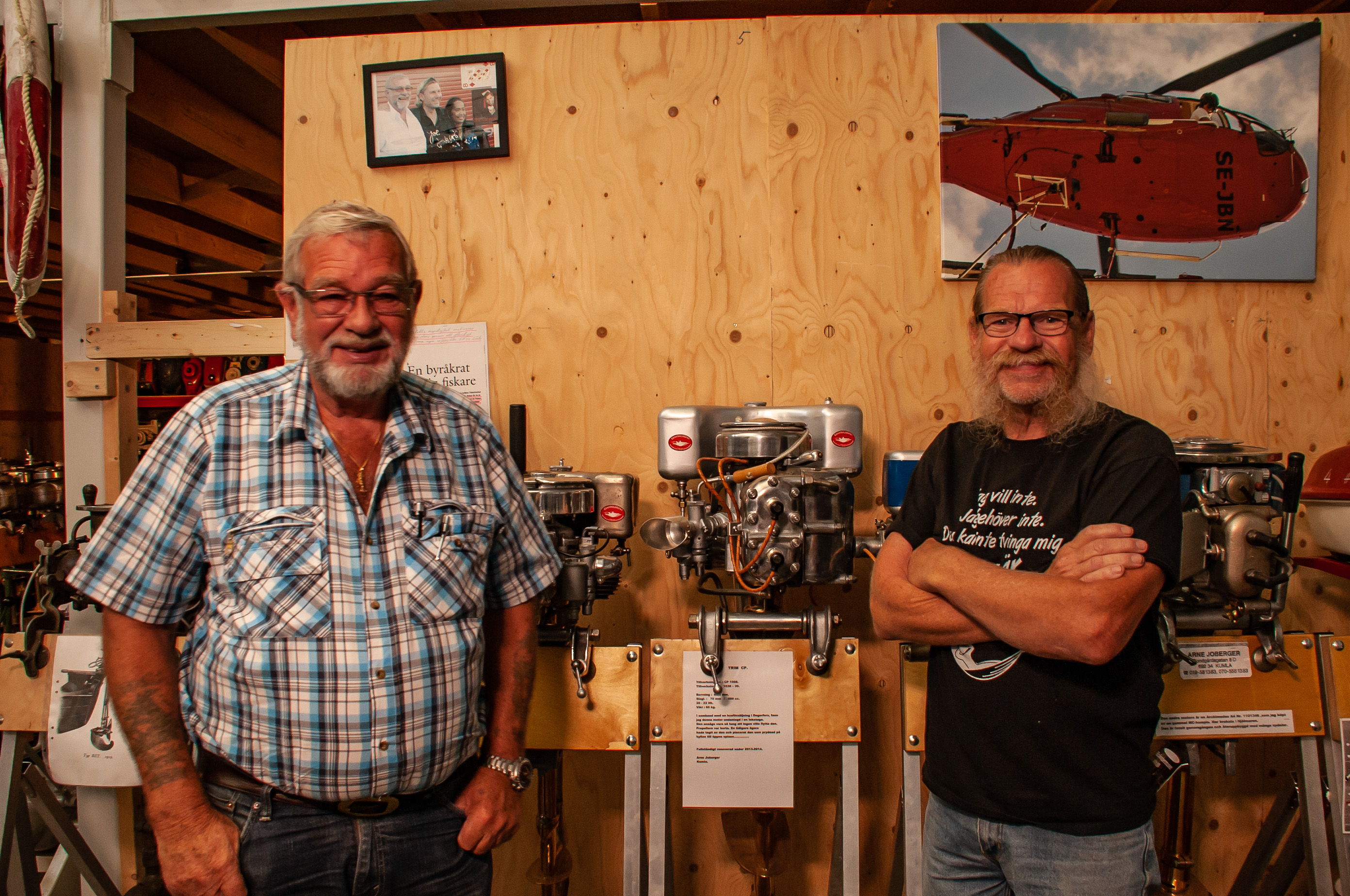 Håkan Berntsson och Kåre Andersson Skaftö Marinmuseum