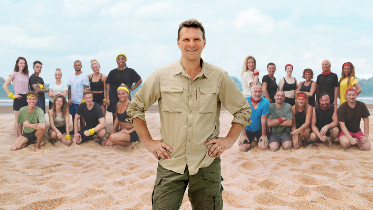 Gruppbild på deltagarna i Robinson 2023 TV4