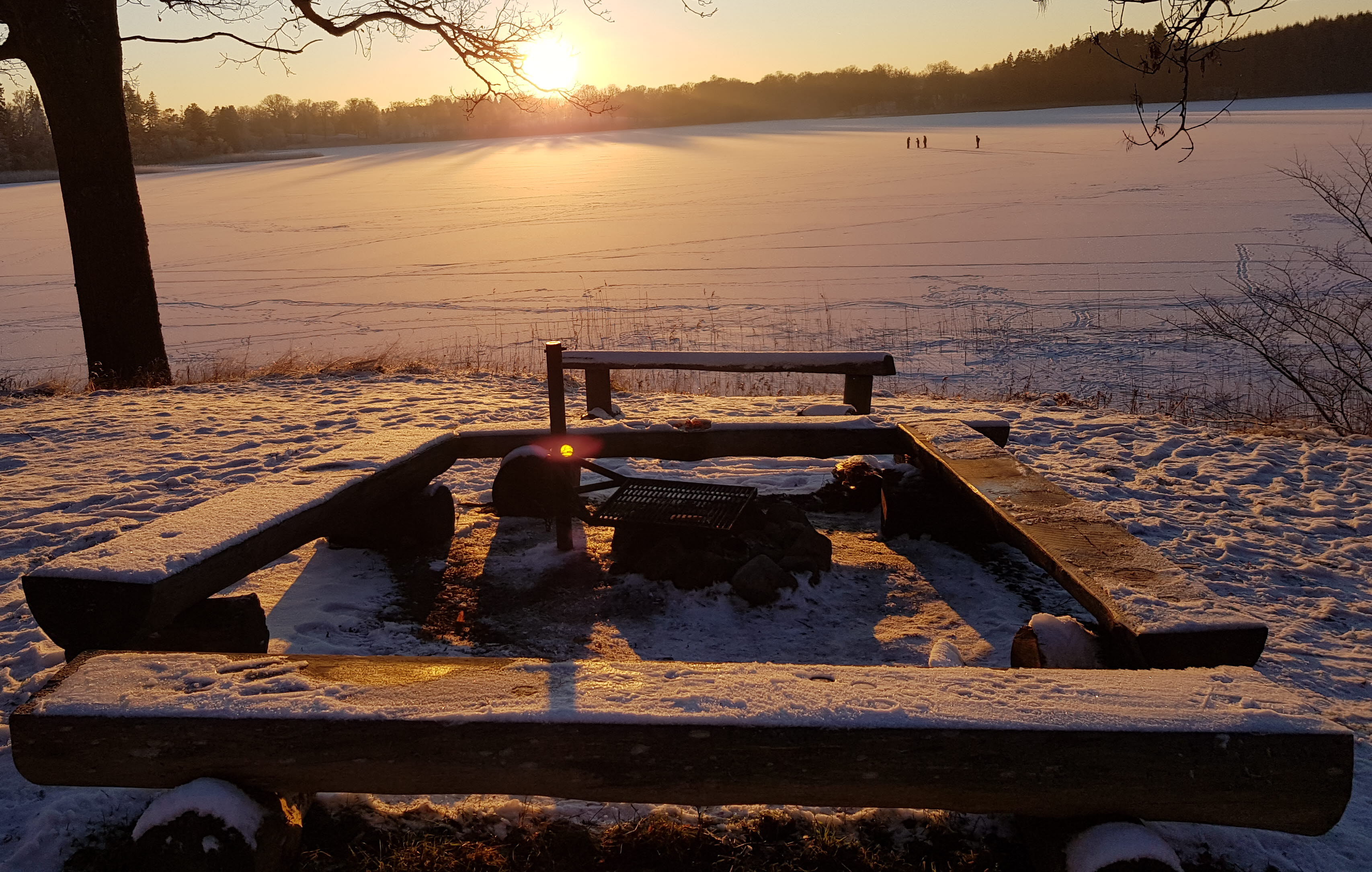 Grillplats vid Flämsjön
