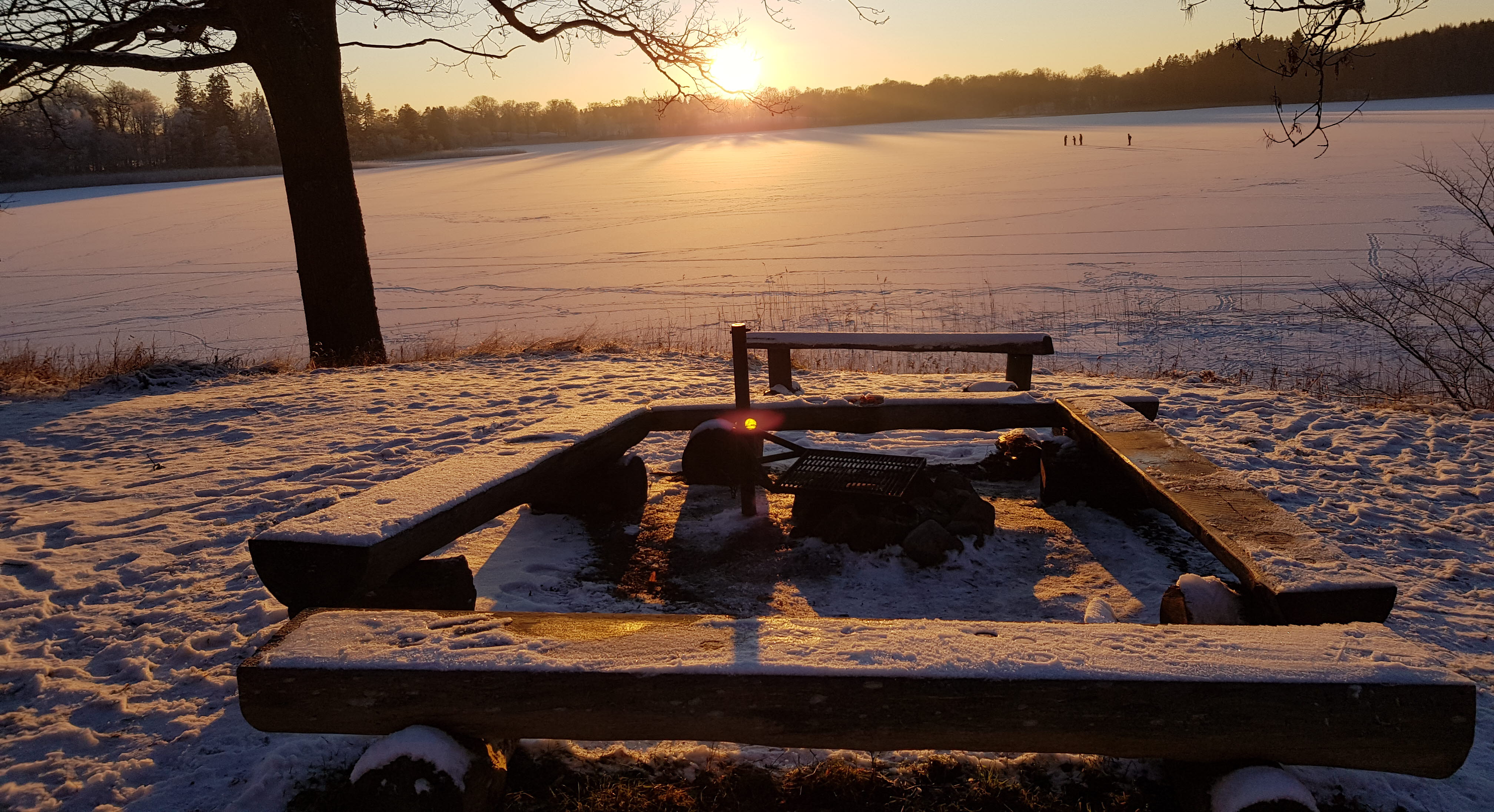 Grillplats vid Flämsjön