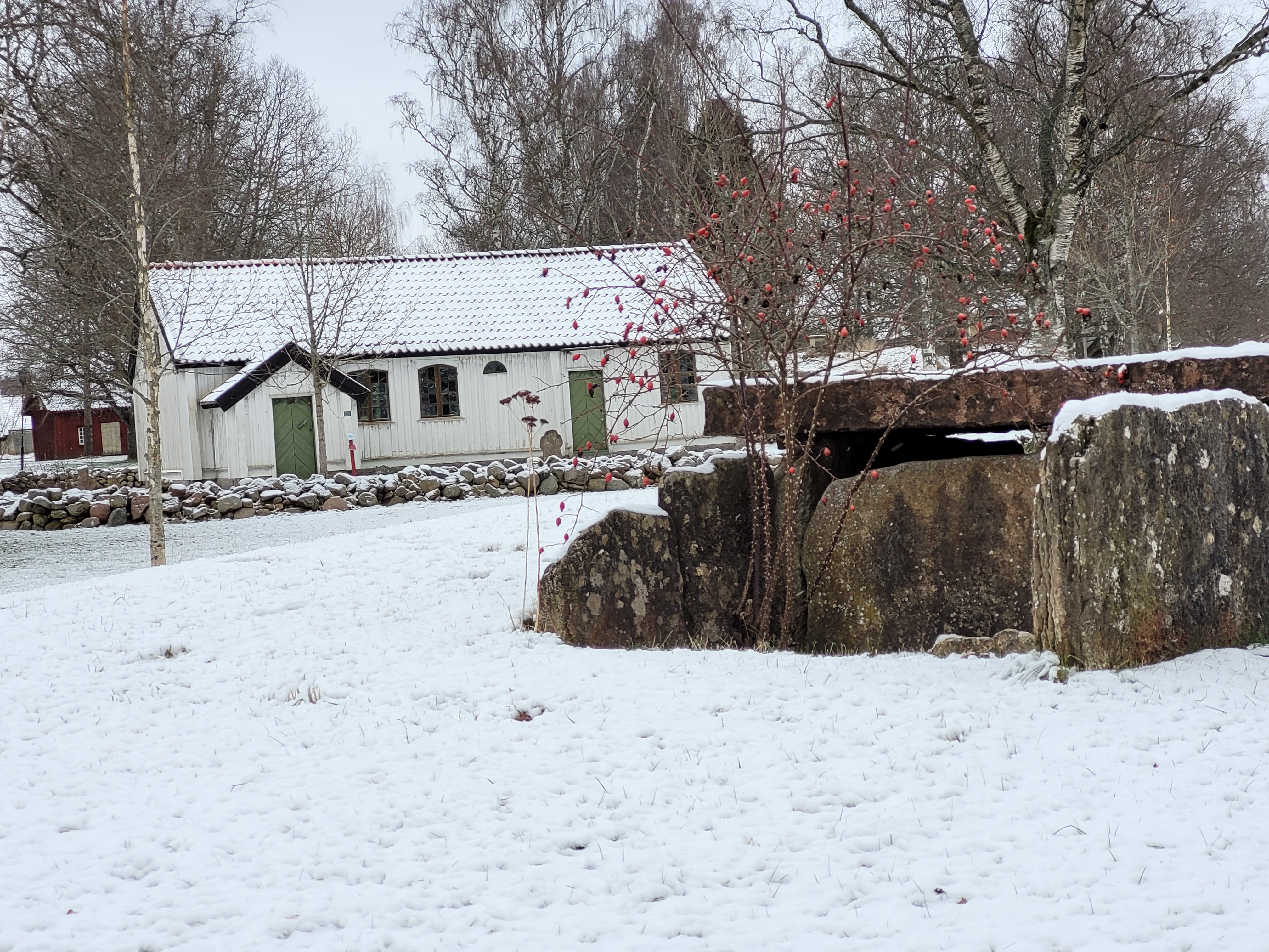 Hällkista i Fornbyn från Lilla Balltorp, Torbjörnstorp