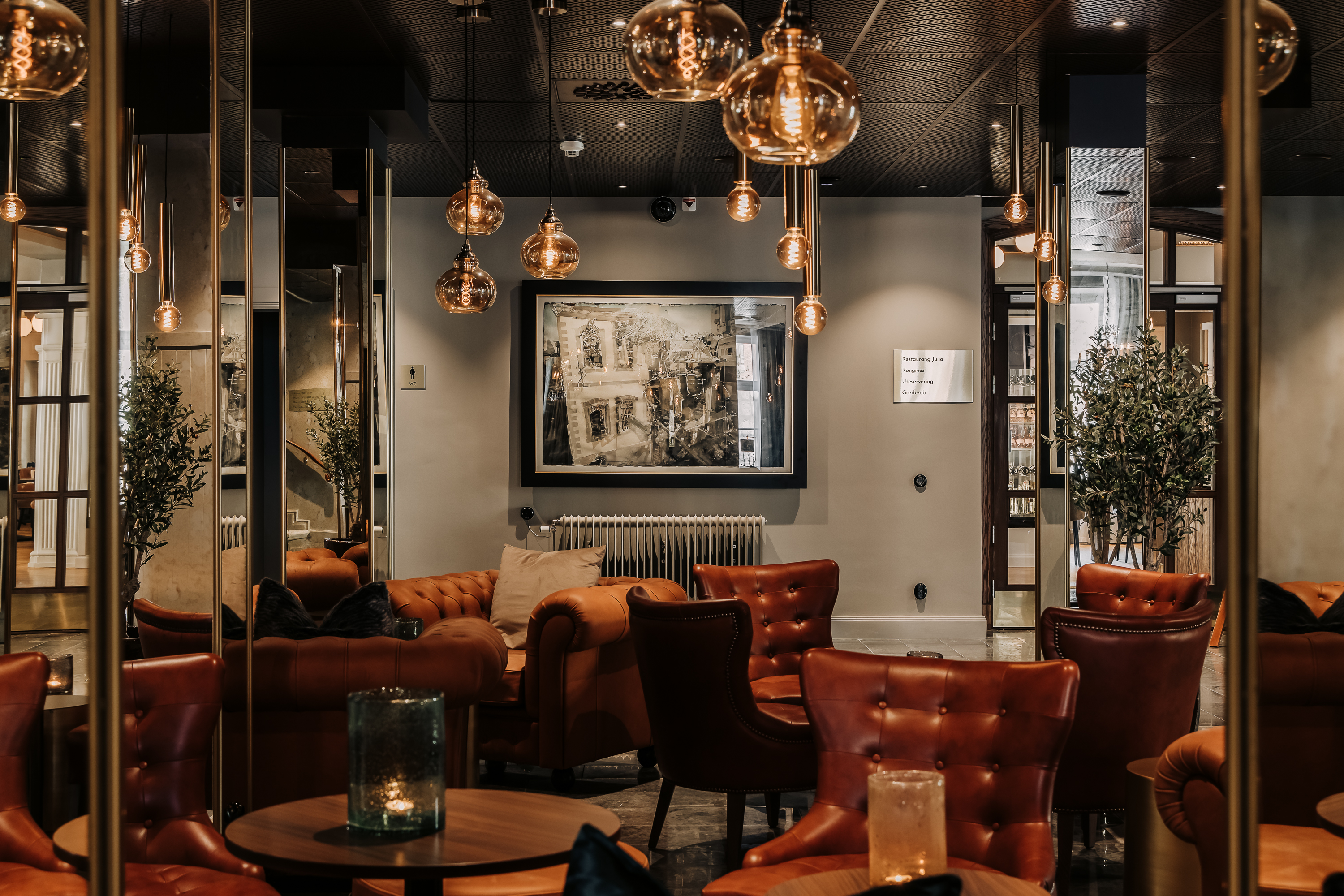 Lounge på Skara Stadshotell