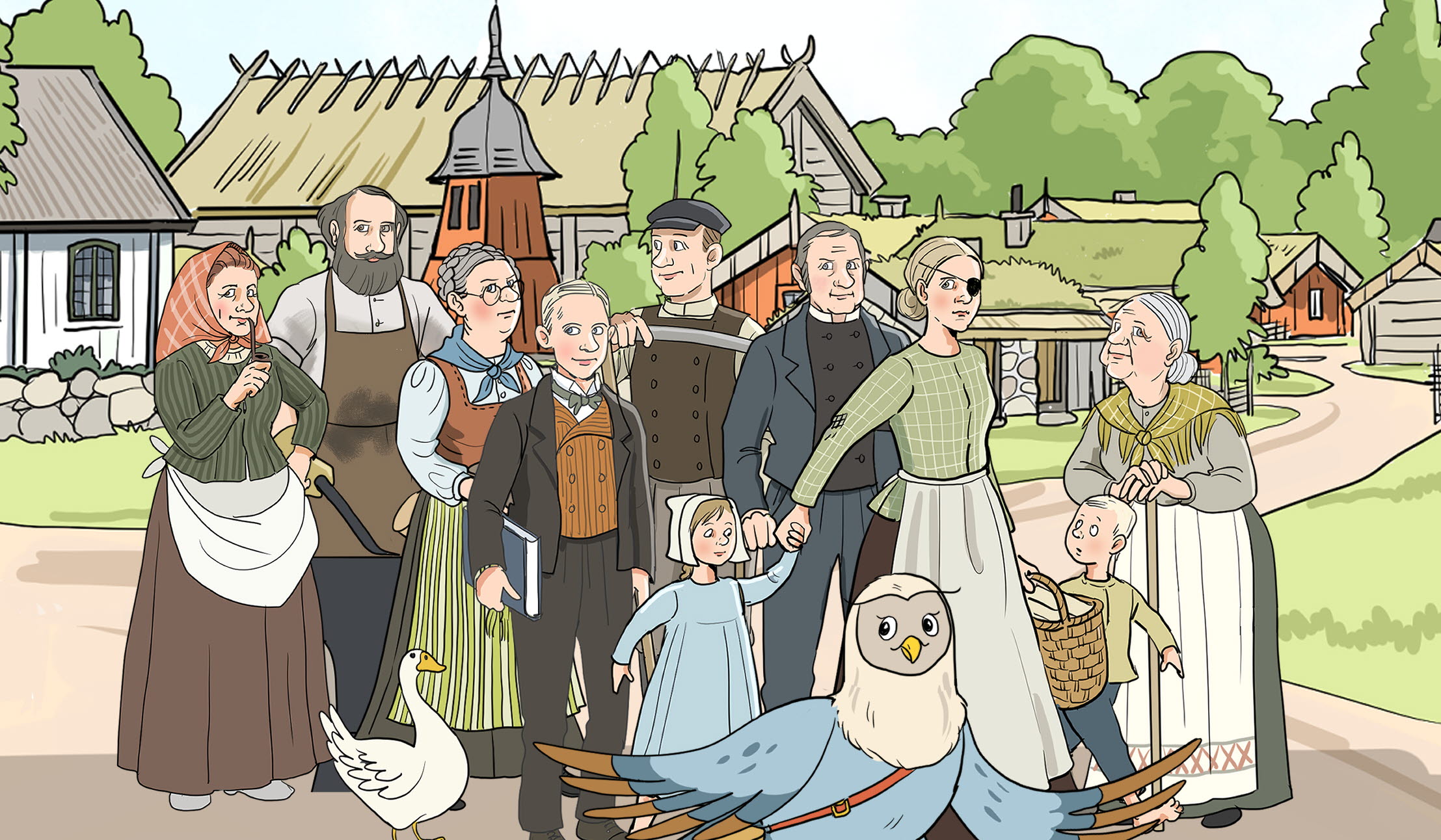 Karaktärer i Fornbyäventyret