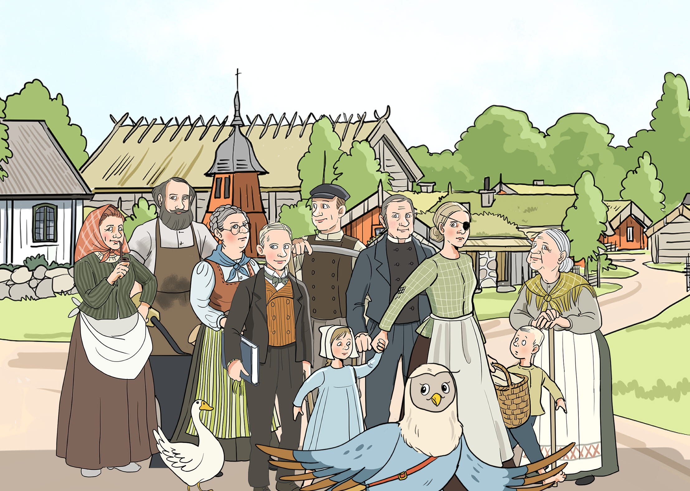 Karaktärer i Fornbyäventyret