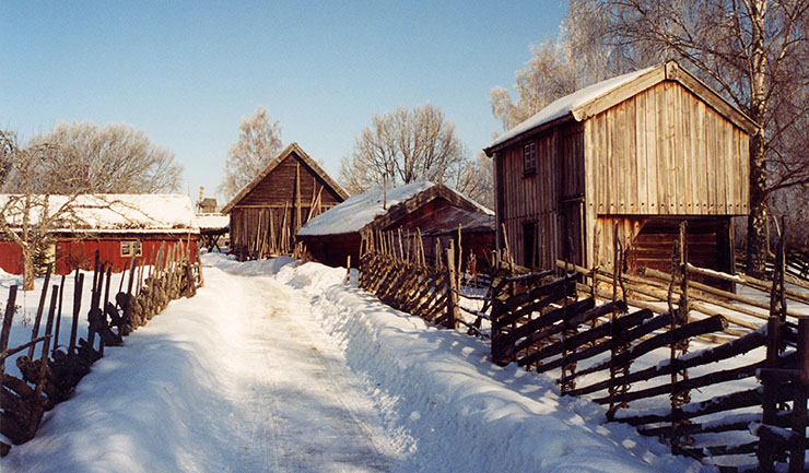 Fornbyn i vinterskrud