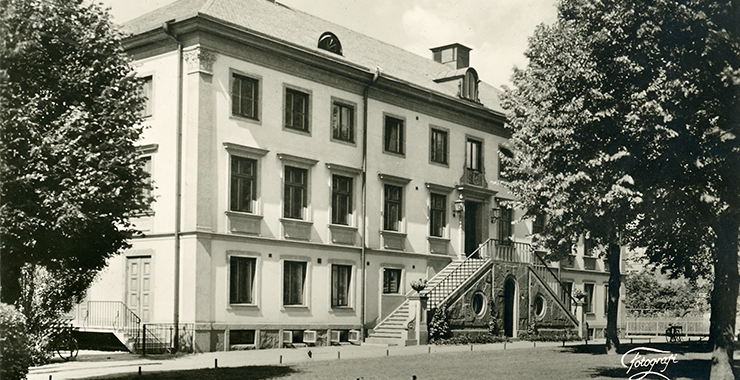 Gammalt foto på Hushållningssällskapet i Skara