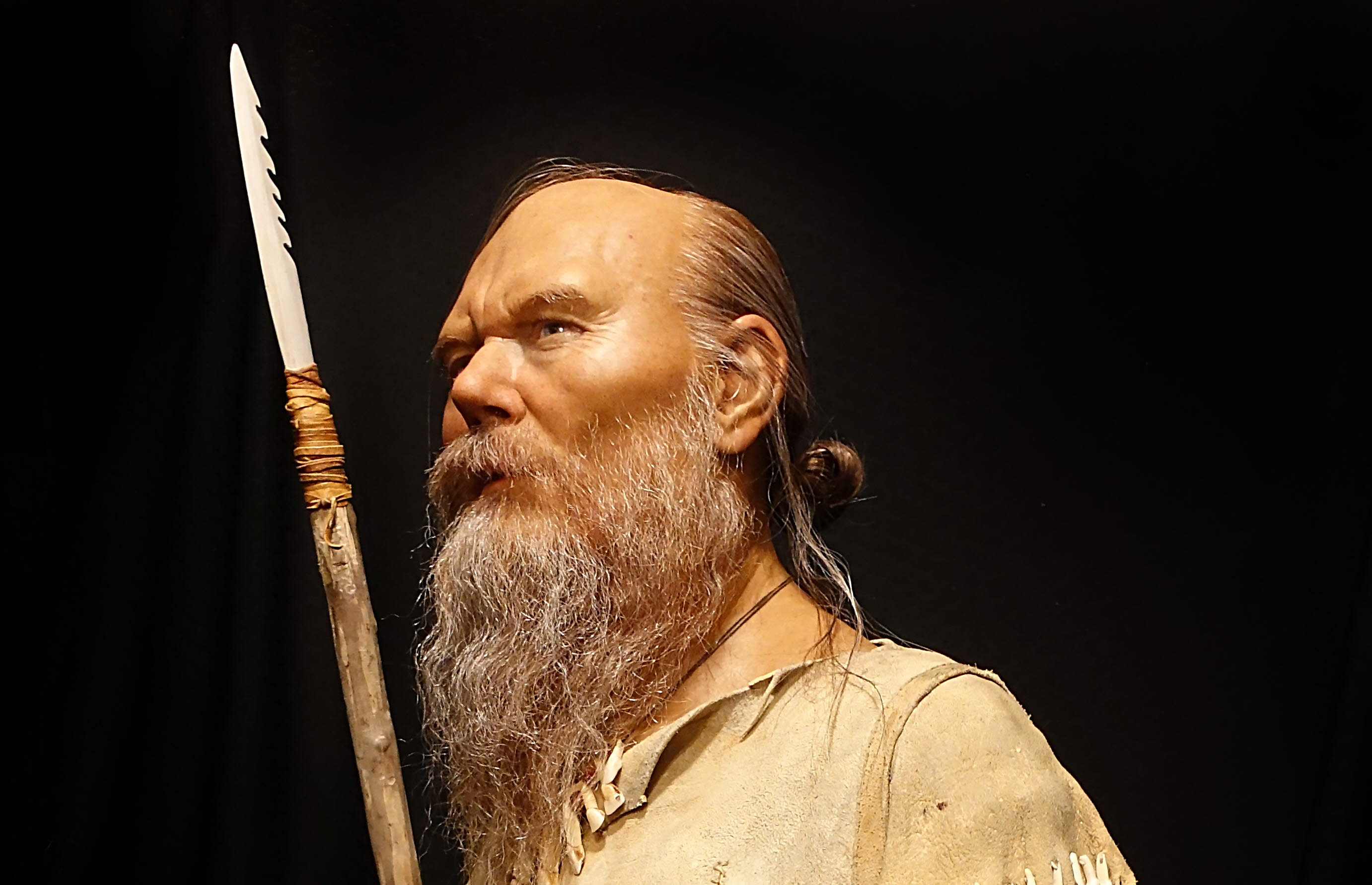 En modell av en jägarman