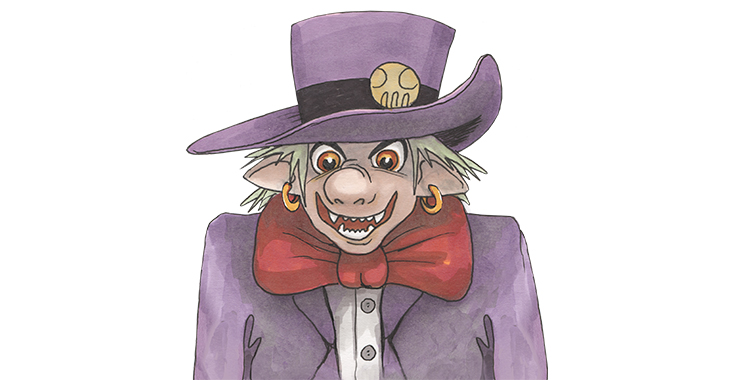 En illustrerad bild av cirkusdirektör