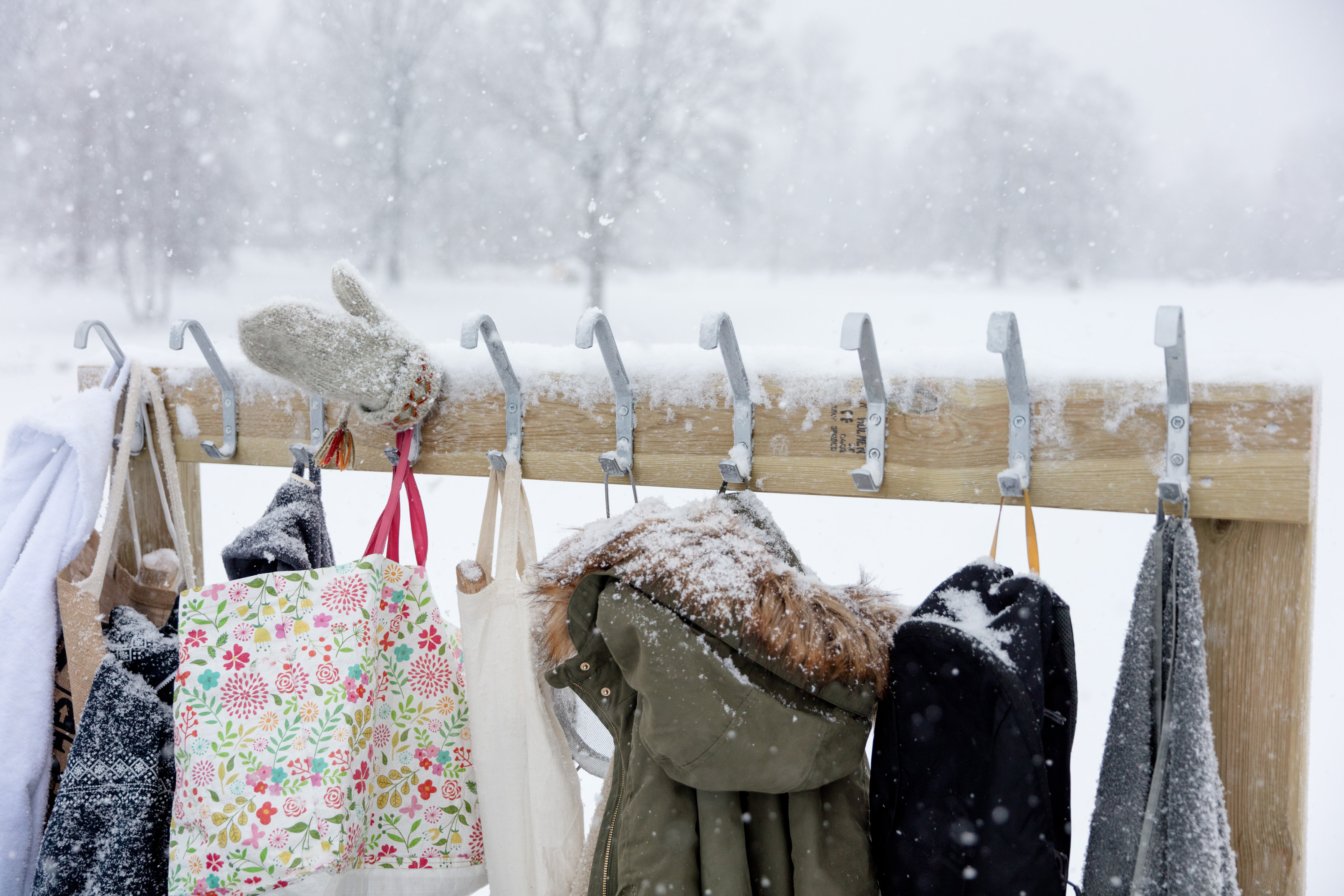 Krokar till badrocken vid Simsjön i Skövde. 