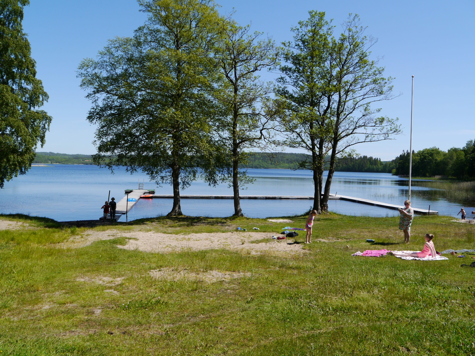 Badplats insjö - Hällungen Talbo
