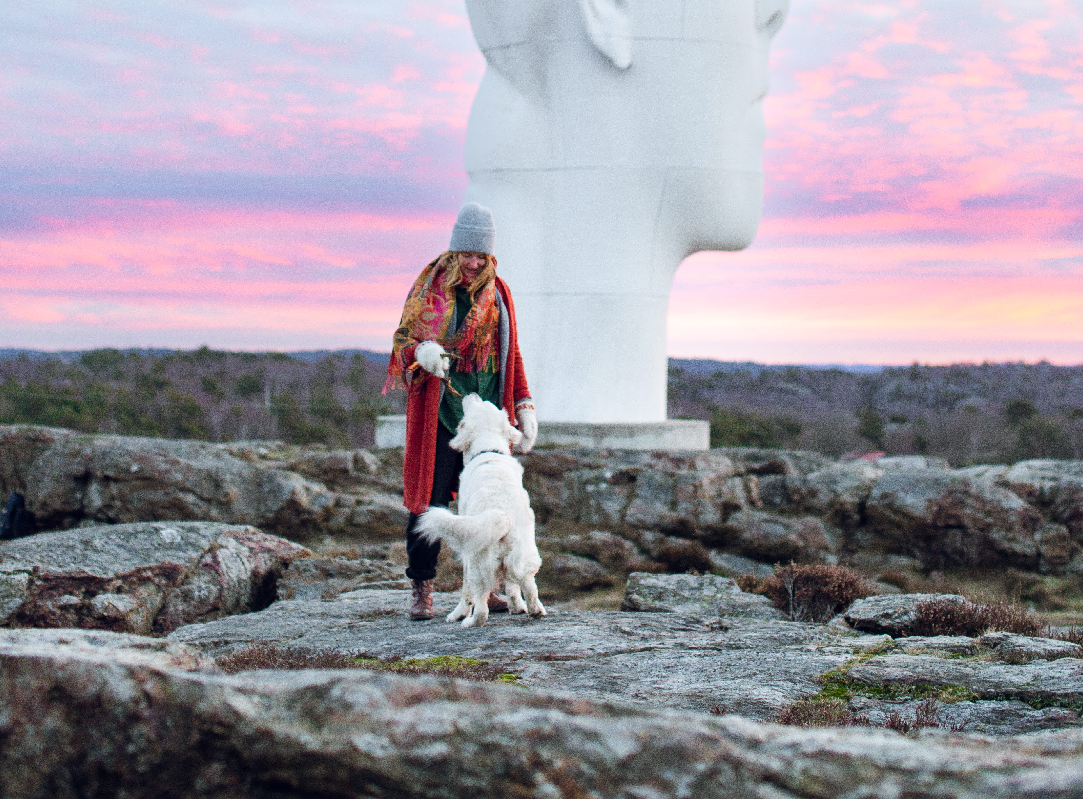 Skulptur i Pilane hund 2