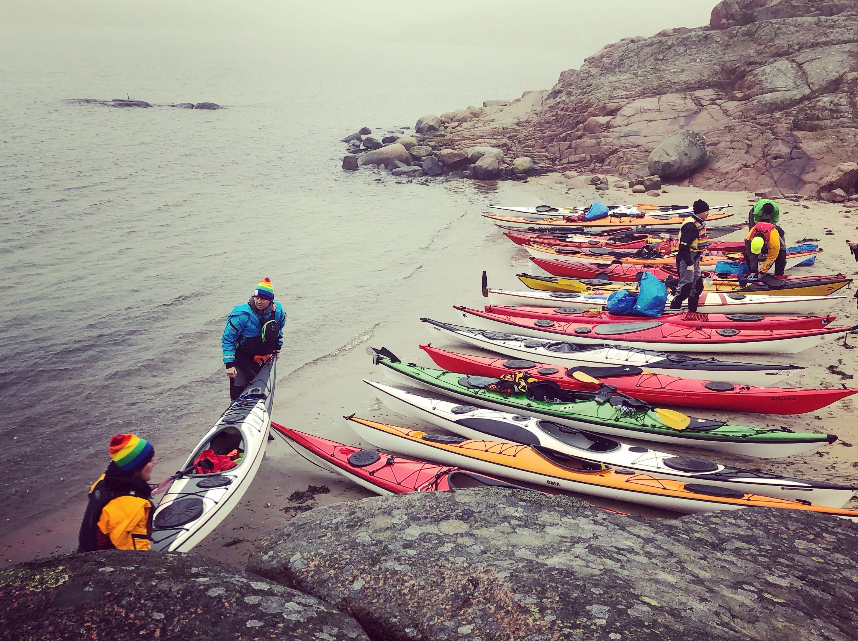 Kajaker i Bovallstrand