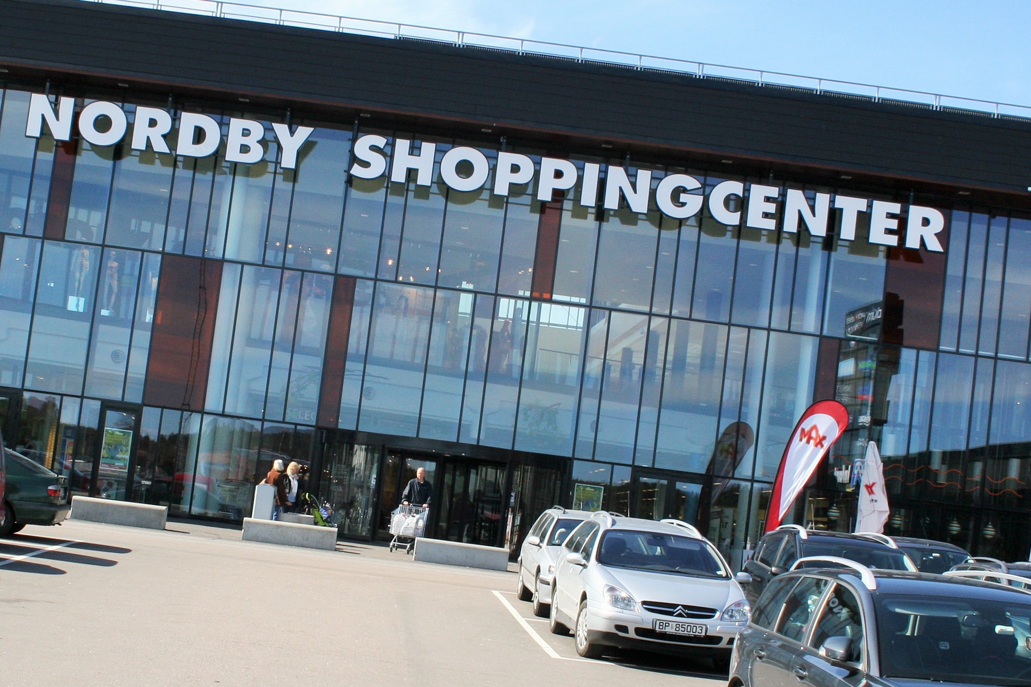 Entré till Nordby shoppingcenter