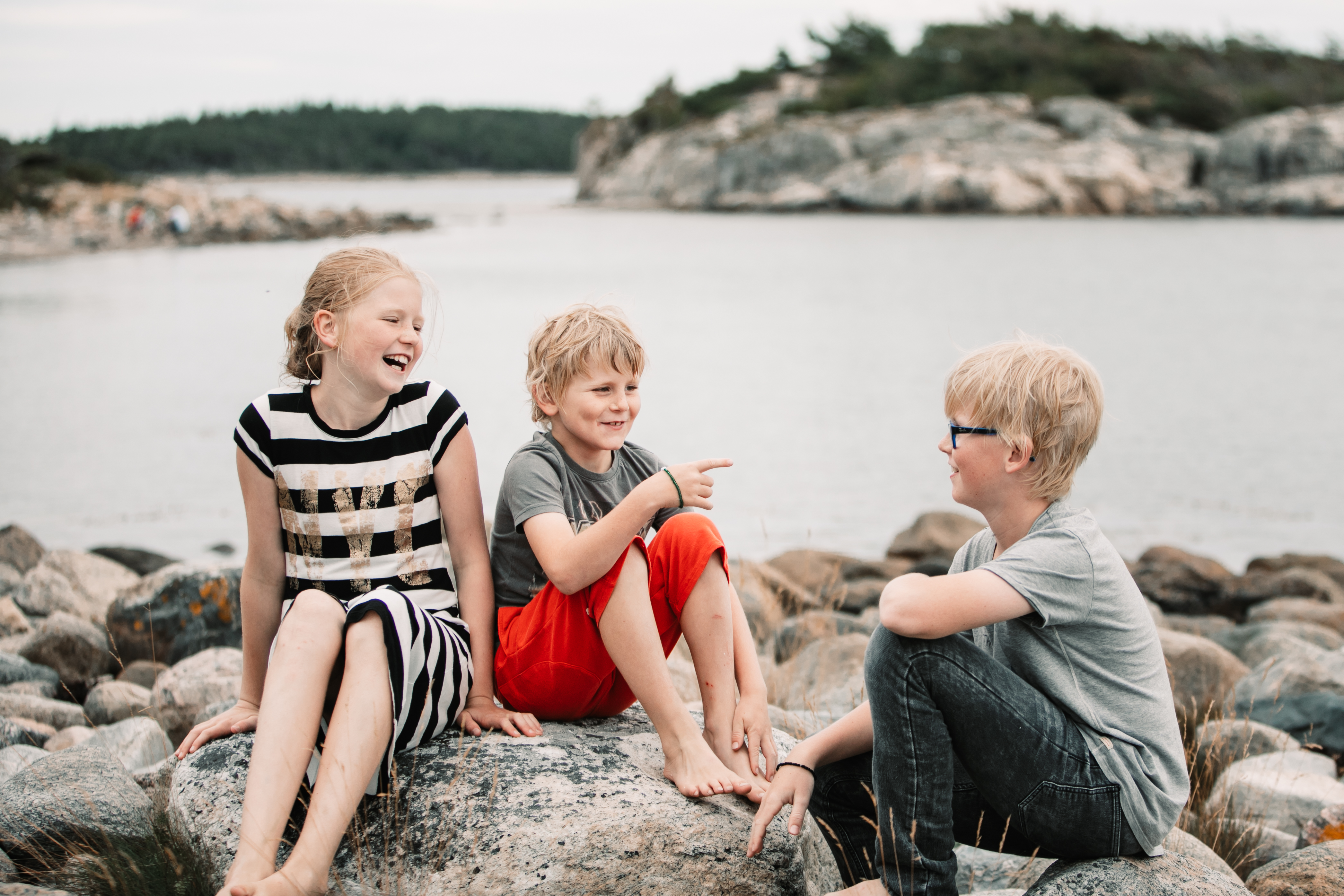 Barn på utflykt Saltö naturreservat
