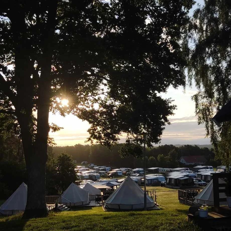 Vy över Seläter camping