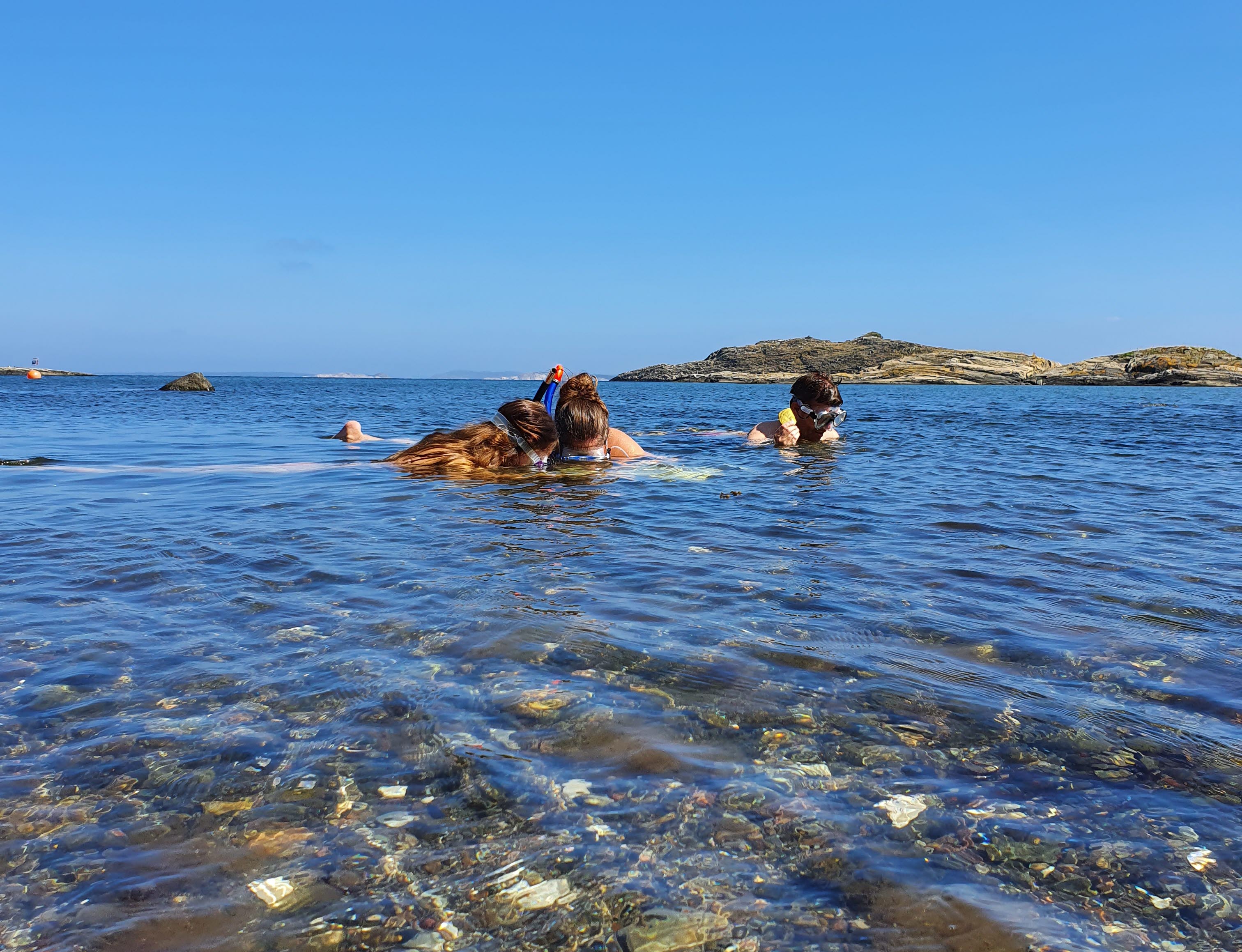 Snorkelled på Sydkoster