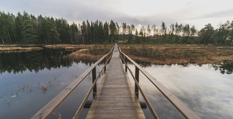 Bridge over water Gräne Mine