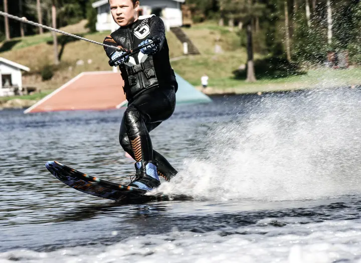 Vattenskidor i Ambjörnarp