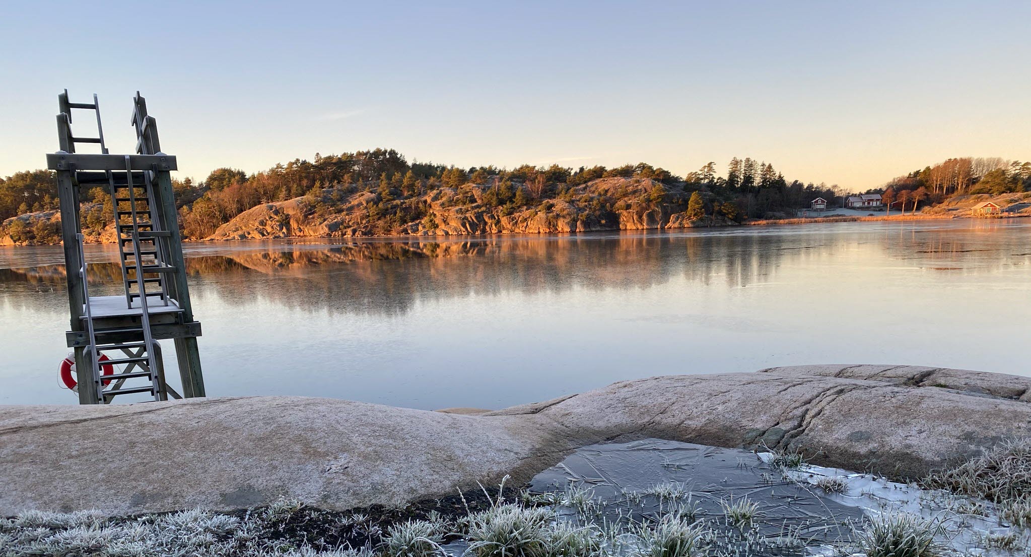 Sannäs badplats 27 nov 2020.