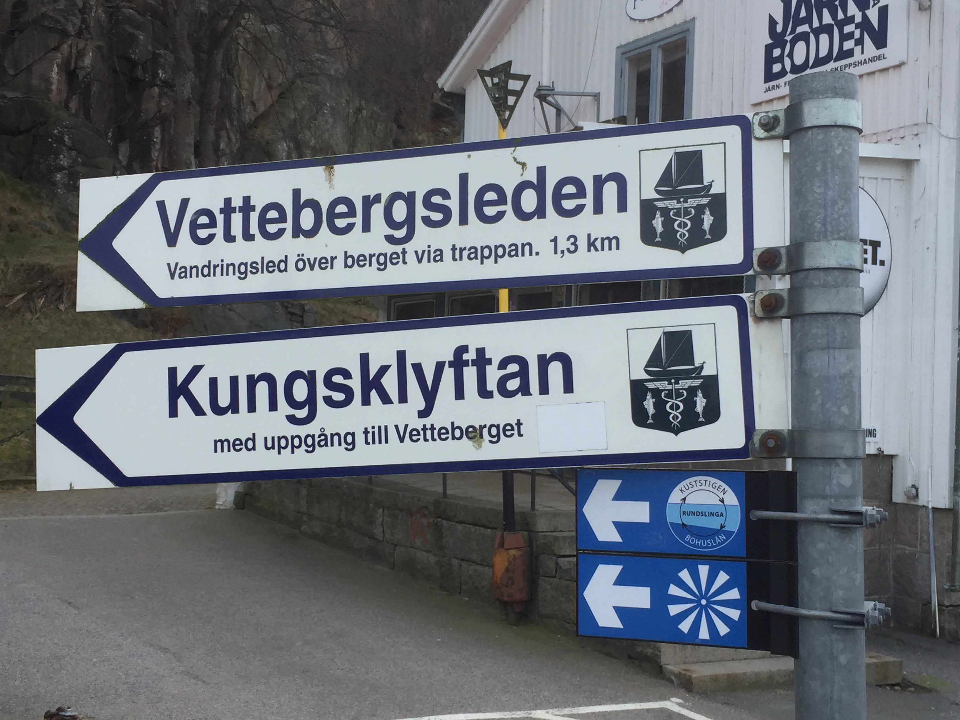 Vettebergsleden skylt