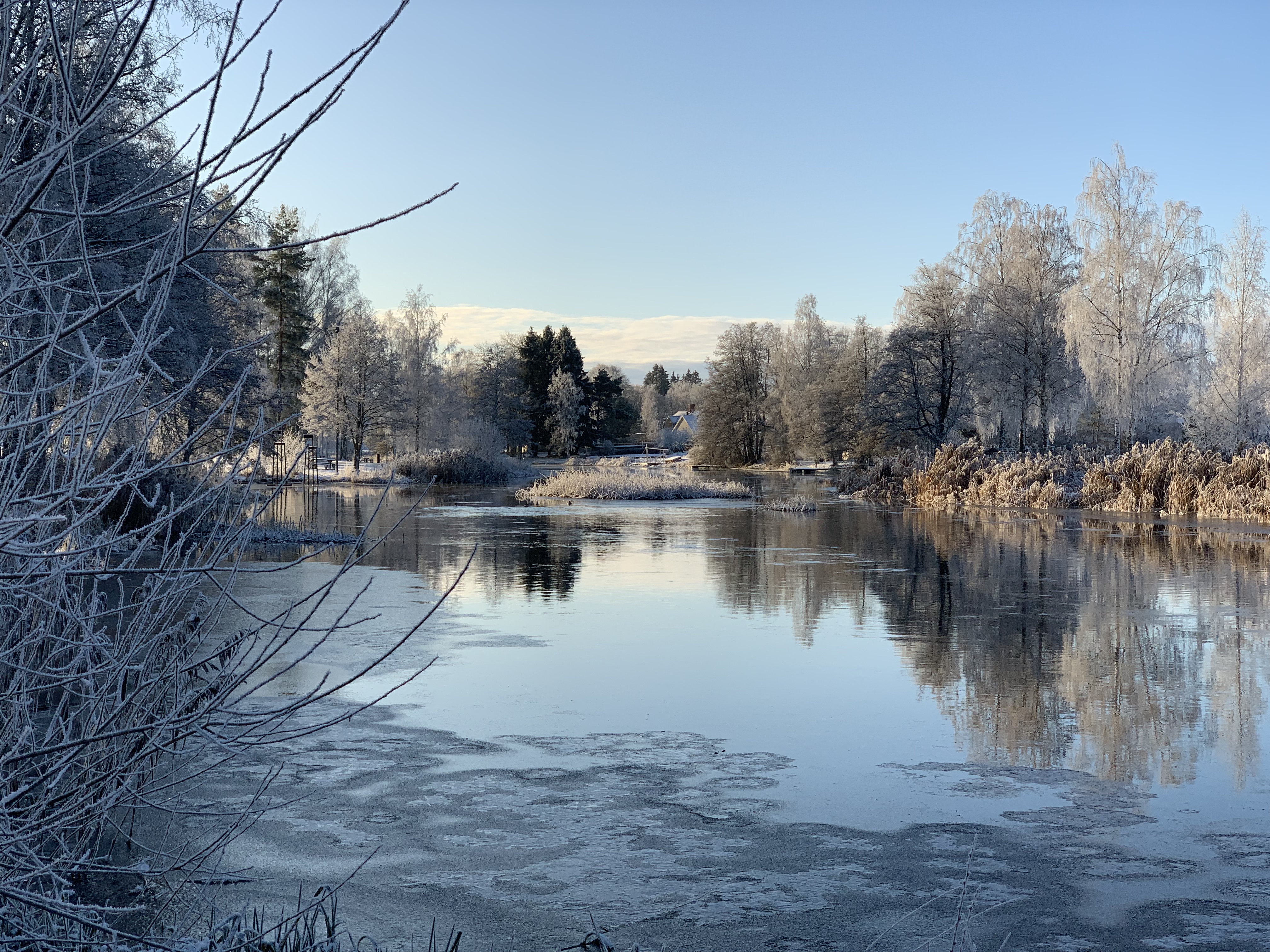 Vinter på Ånaplan i Tibro