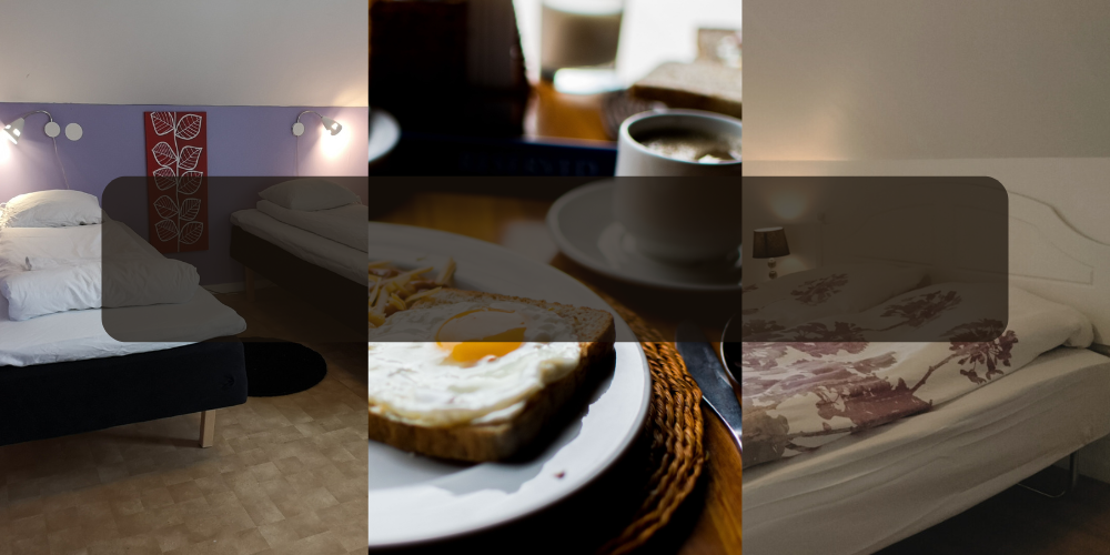 bedbreakfast boende omslagsbild säng