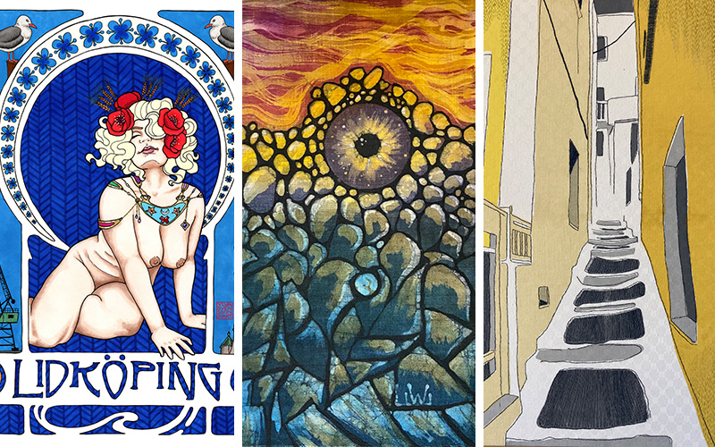 Bild på utställning Helliden