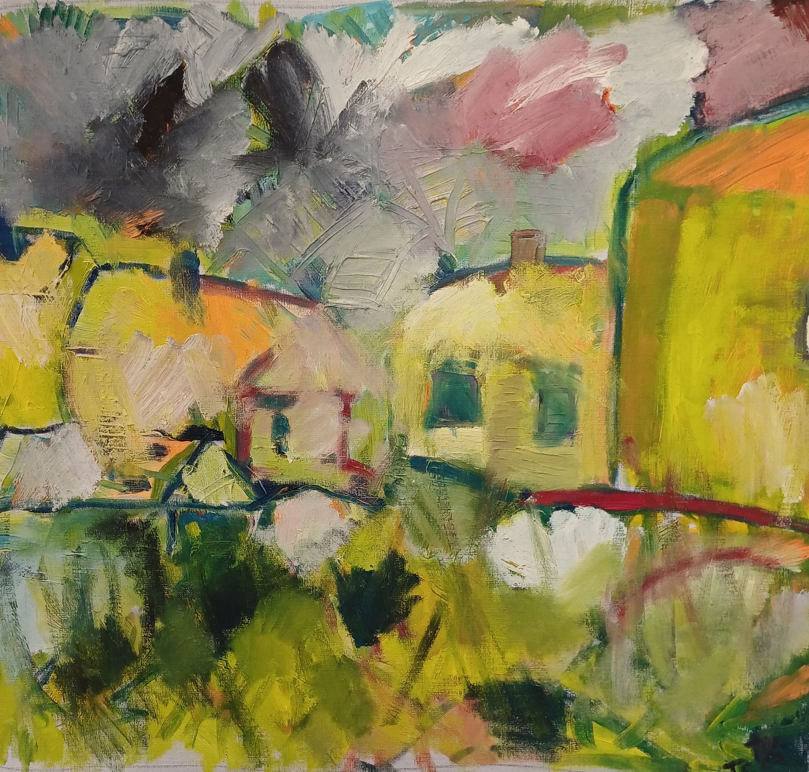 Abstrakt målning av Torbjörn Samuelsson