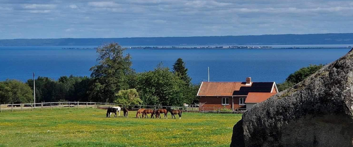 Utsikt över sjön Vättern från The View Sweden