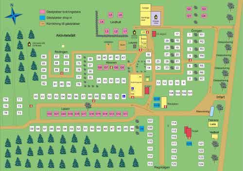 Kartvy över Caravan Club Hökensås