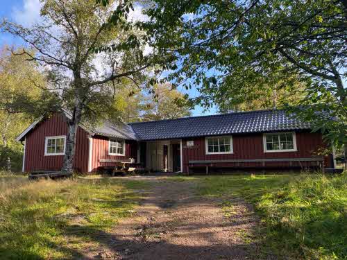 Fjällastugan i Gullmarsskogen.